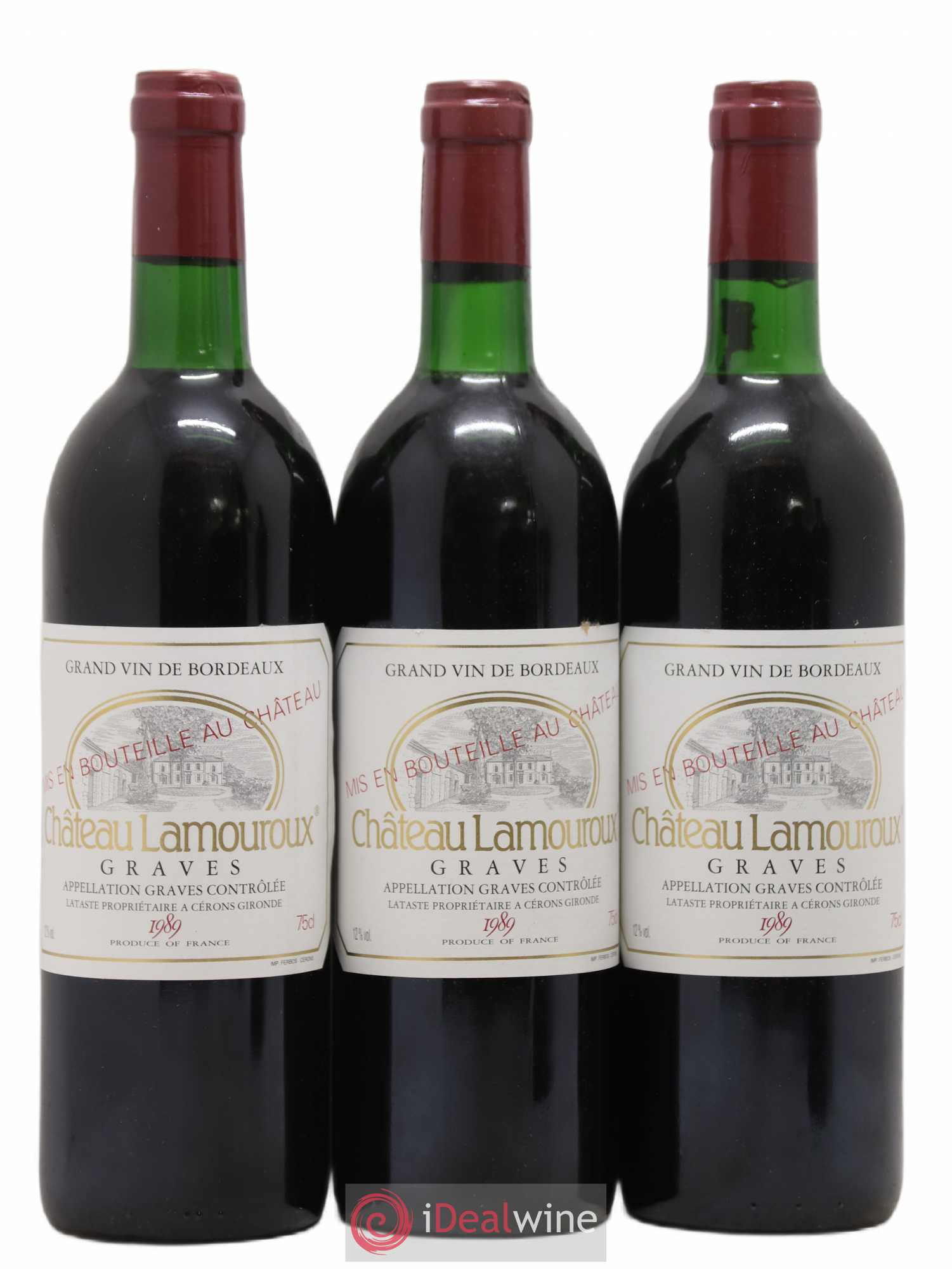 Graves Château Lamouroux 1989 - Lot de 12 bouteilles - 3