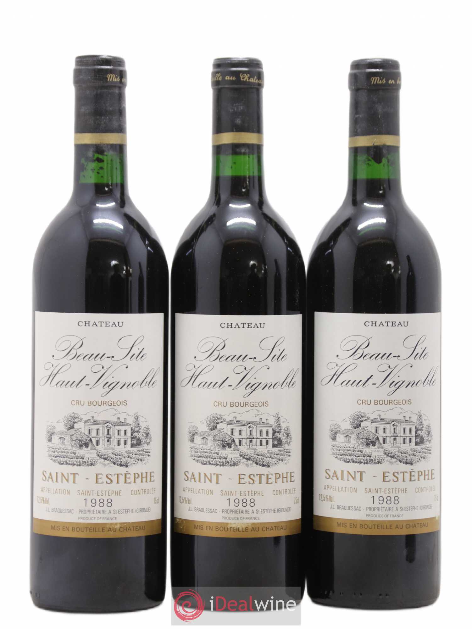 Château Beau Site Cru Bourgeois 1988 - Lot de 12 bouteilles - 2