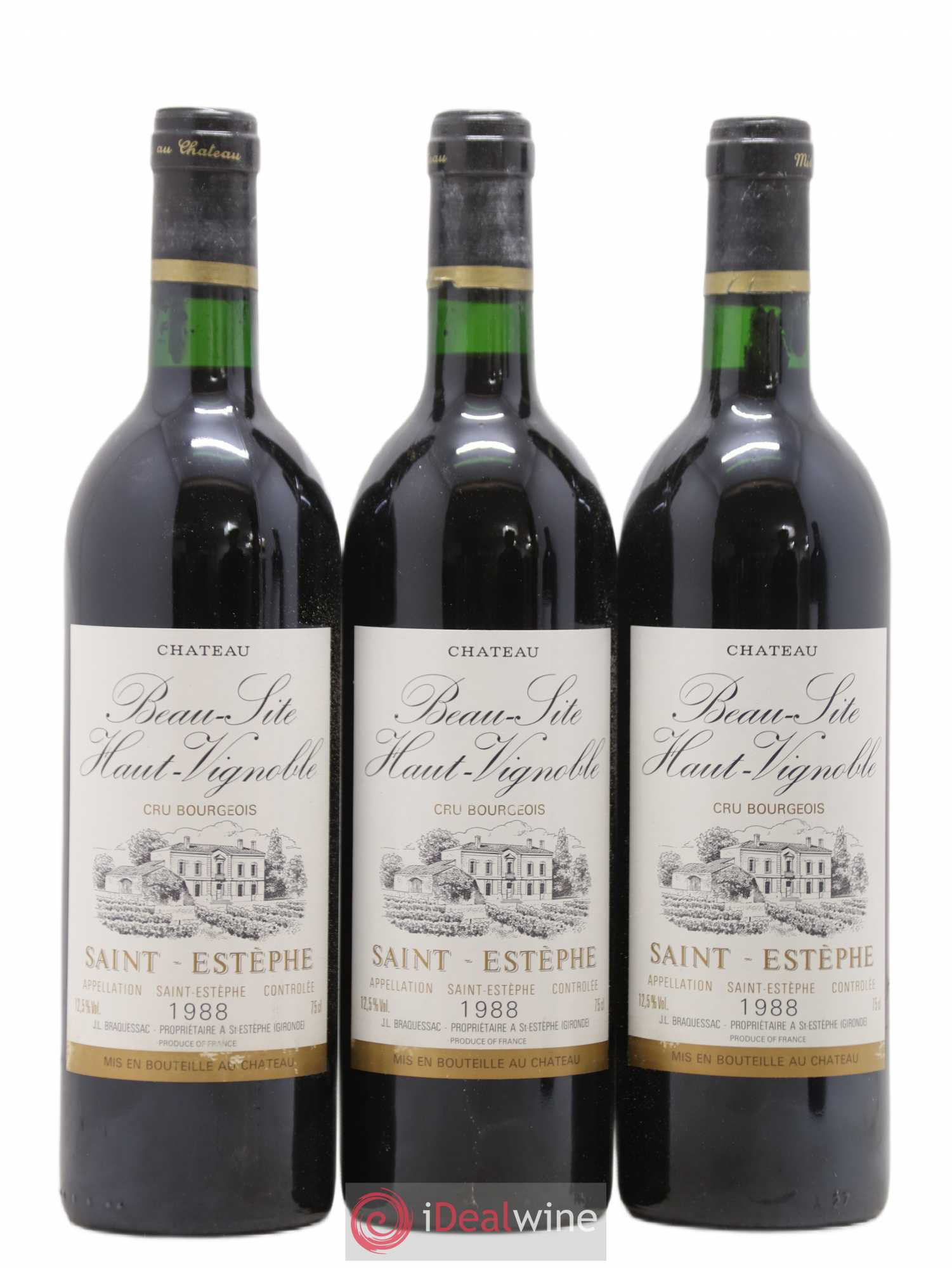 Château Beau Site Cru Bourgeois 1988 - Lot de 12 bouteilles - 3