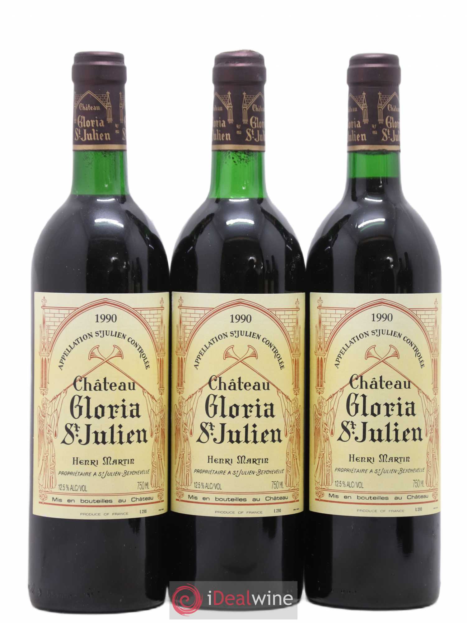 Château Gloria 1990 - Lot de 12 bouteilles - 1