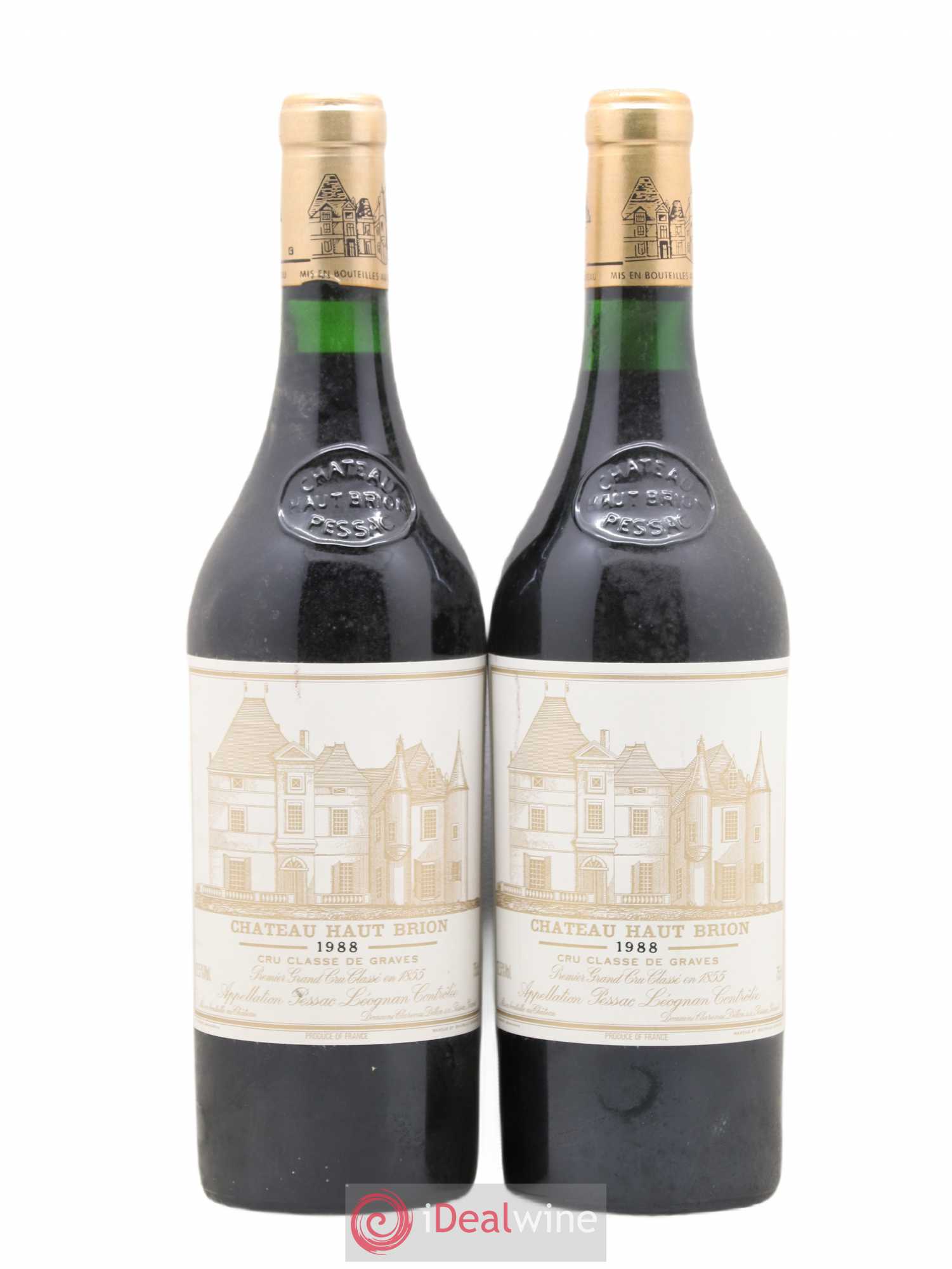 Château Haut Brion 1er Grand Cru Classé 1988 - Lot de 2 bouteilles - 0