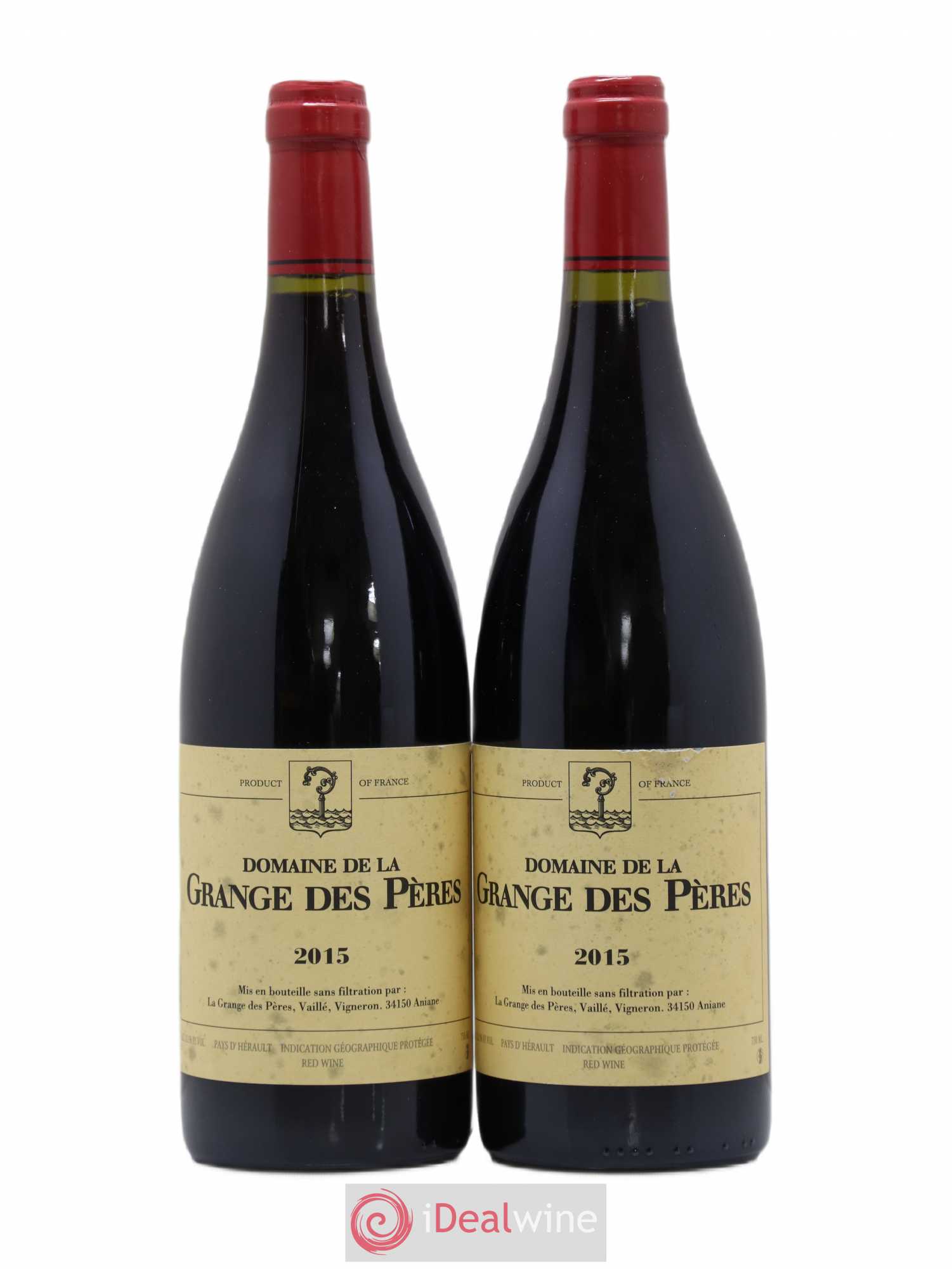 Pays d'Hérault Grange des Pères Laurent Vaillé 2015 - Lot de 2 bouteilles - 0
