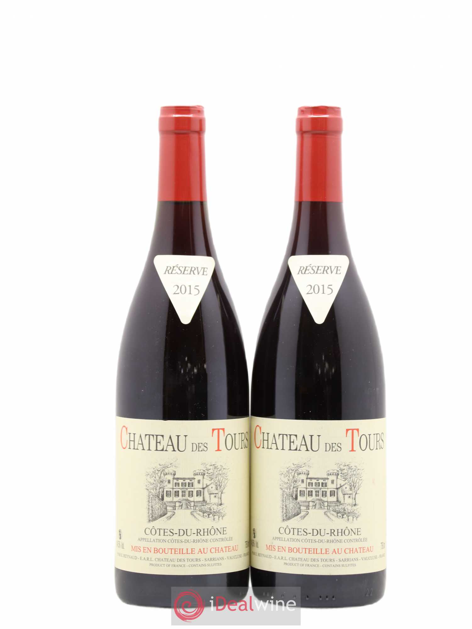 Côtes-du-Rhône Château des Tours Emmanuel Reynaud 2015 - Lot de 2 bouteilles - 0