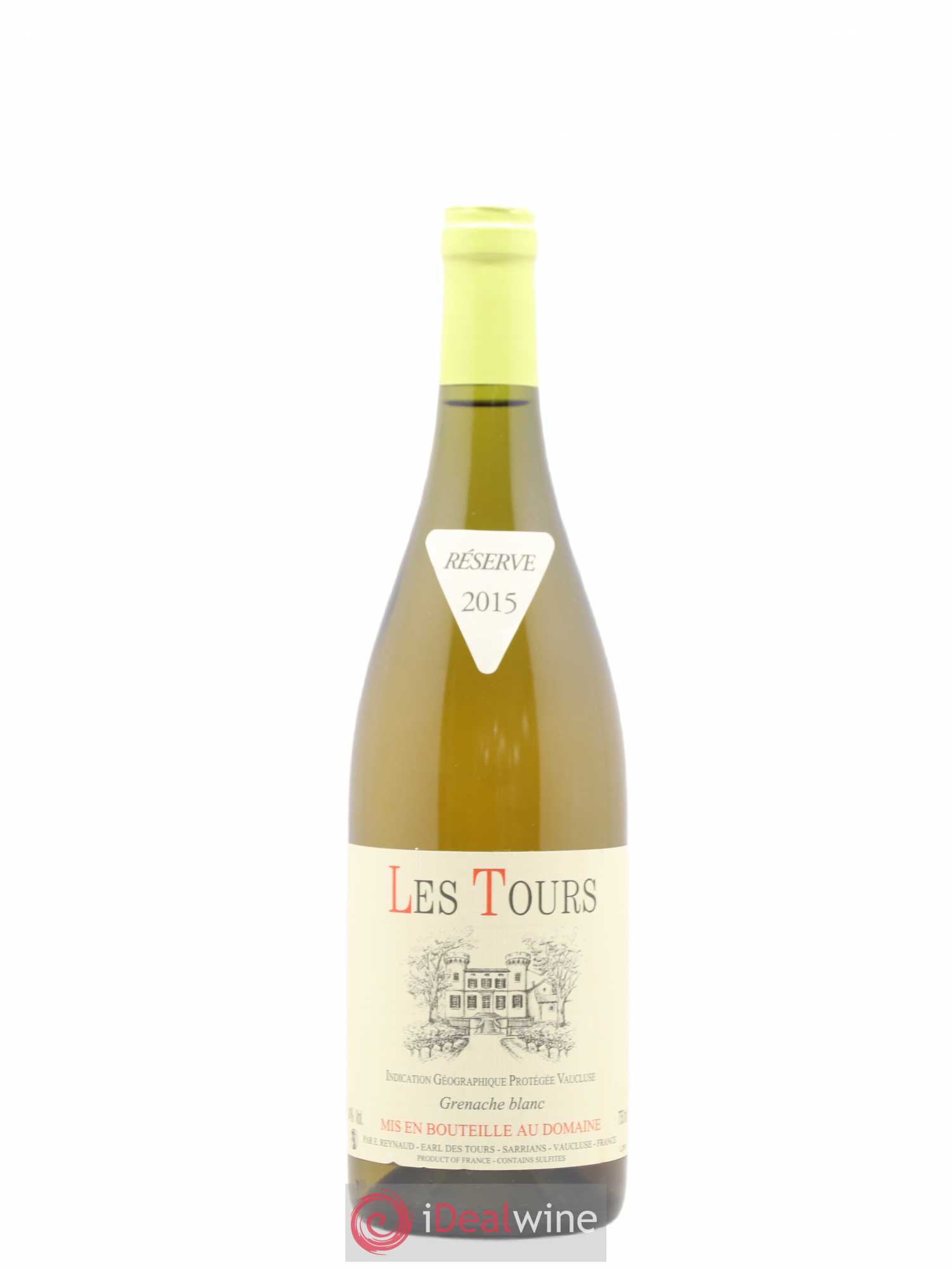 Vaucluse (Vin de Pays de Vaucluse) Les Tours Grenache Blanc Emmanuel Reynaud 2015 - Lot de 1 bouteille - 0