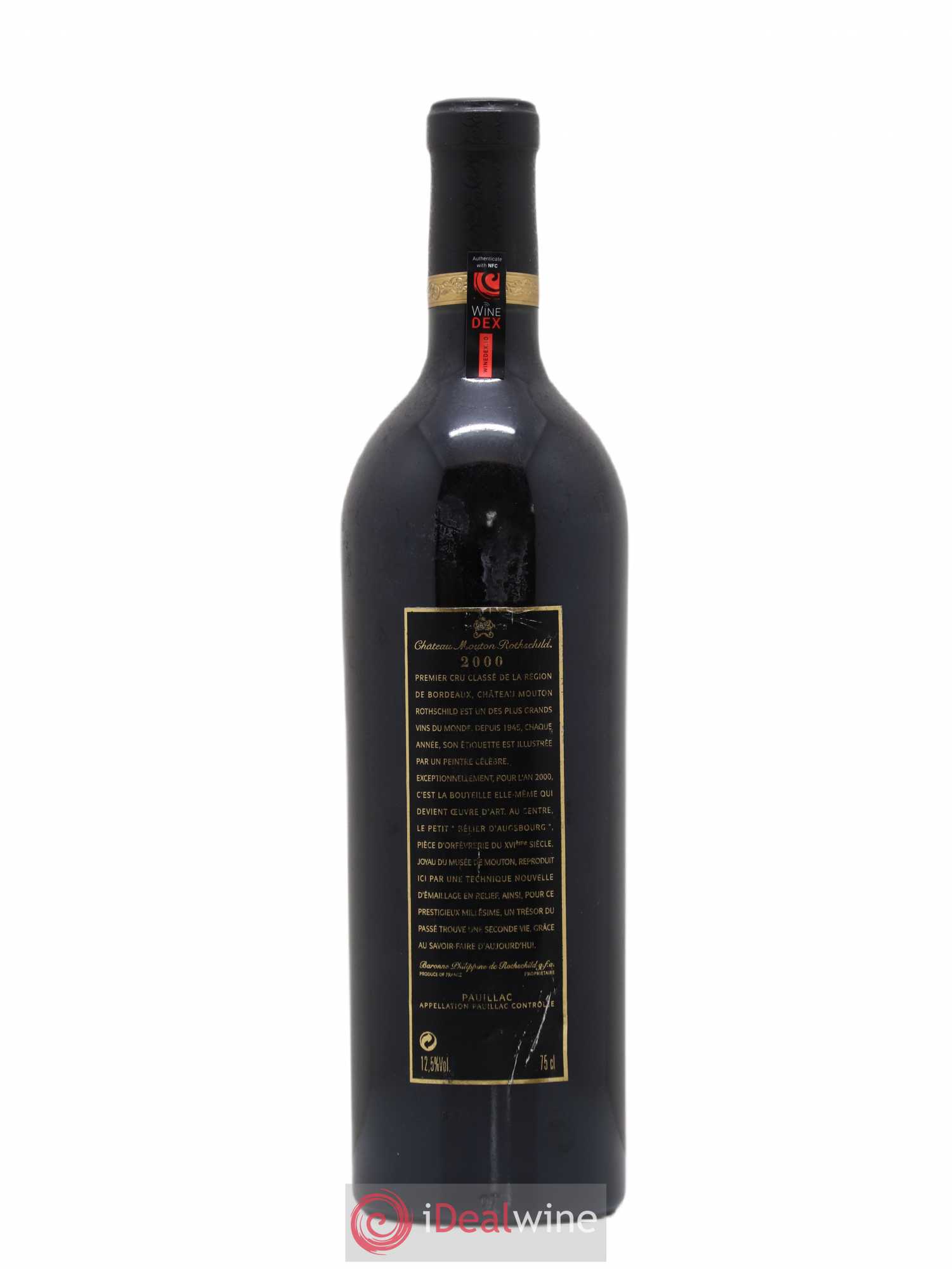 Château Mouton Rothschild 1er Grand Cru Classé 2000 - Lot de 1 bouteille - 1