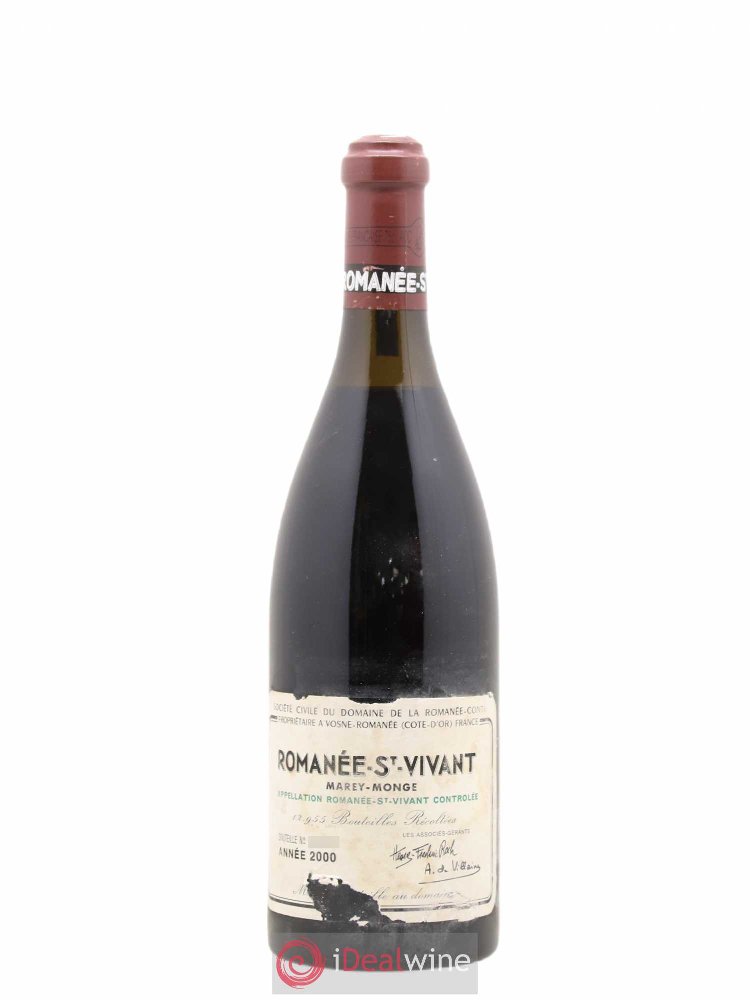 Romanée-Saint-Vivant Grand Cru Domaine de la Romanée-Conti 2000 - Lot de 1 bouteille - 0