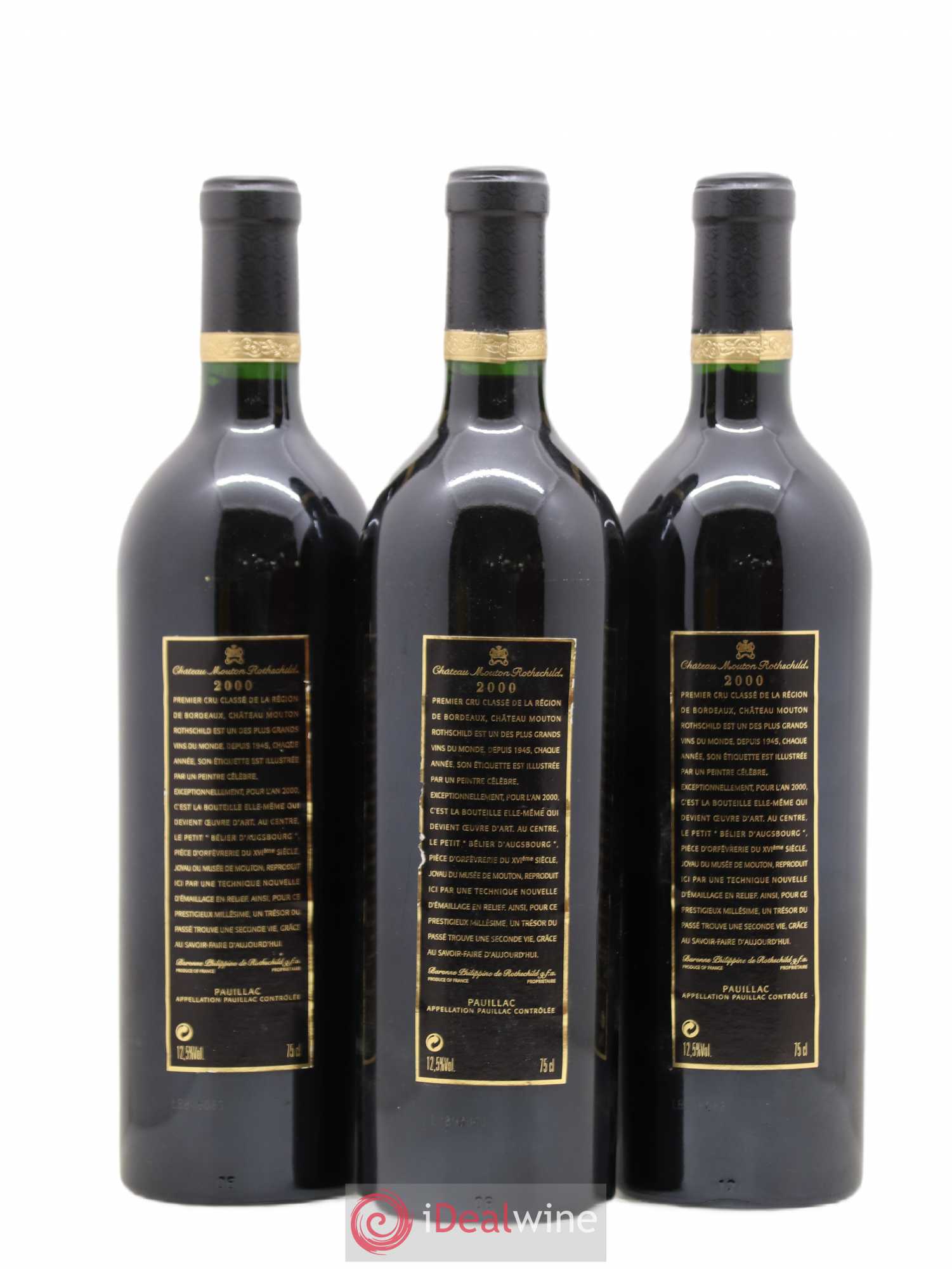 Château Mouton Rothschild 1er Grand Cru Classé 2000 - Lot de 6 bouteilles - 2
