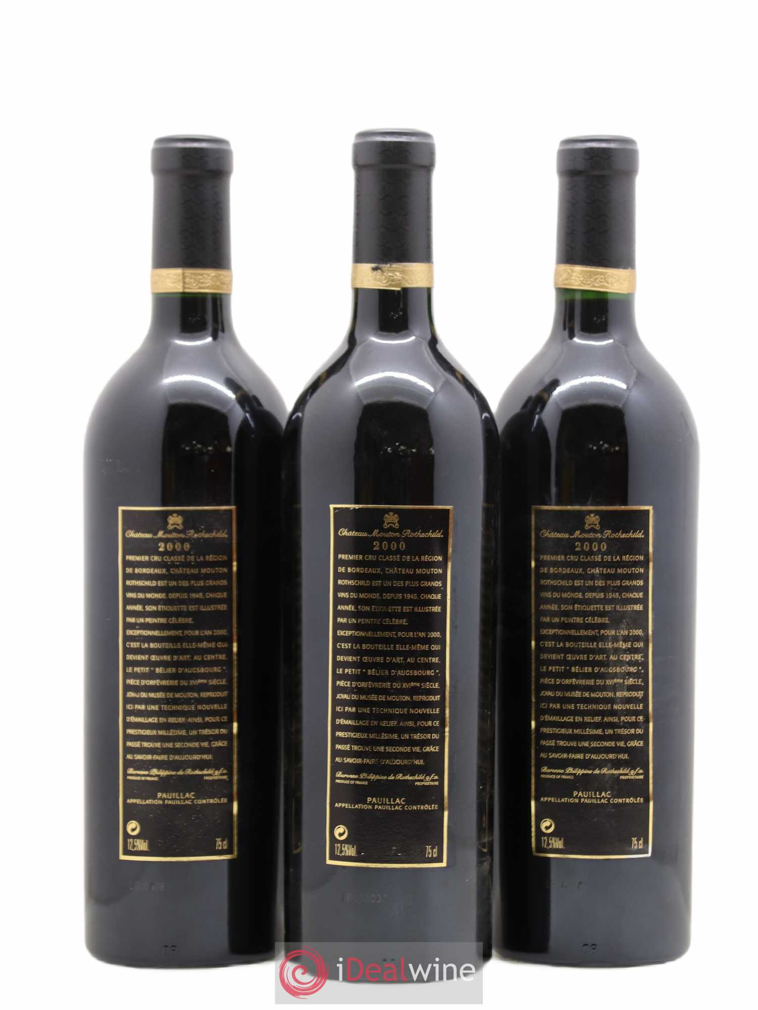 Château Mouton Rothschild 1er Grand Cru Classé 2000 - Lot de 6 bouteilles - 4