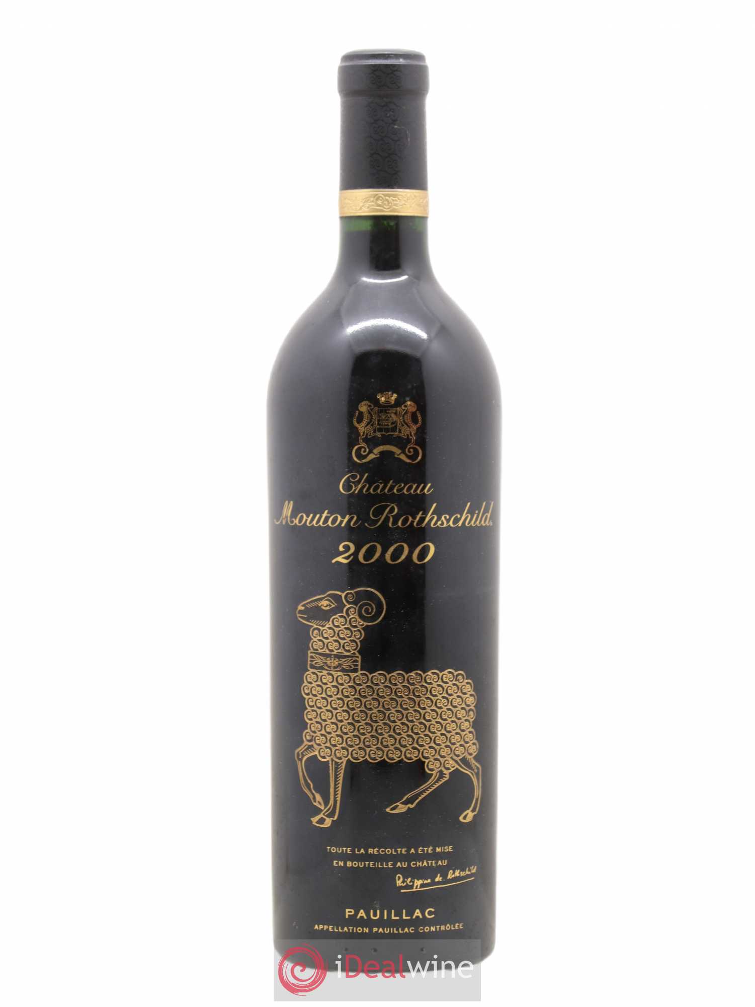 Château Mouton Rothschild 1er Grand Cru Classé 2000 - Lot de 1 bouteille - 0