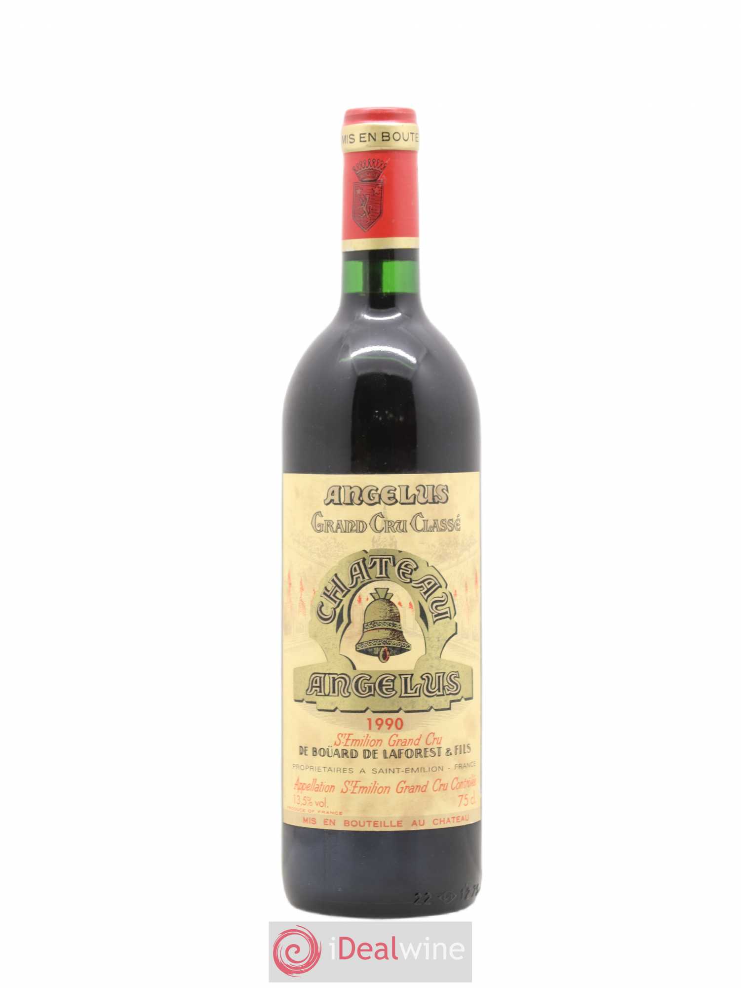 Château Angélus 1er Grand Cru Classé A 1990 - Lot de 1 bouteille - 0