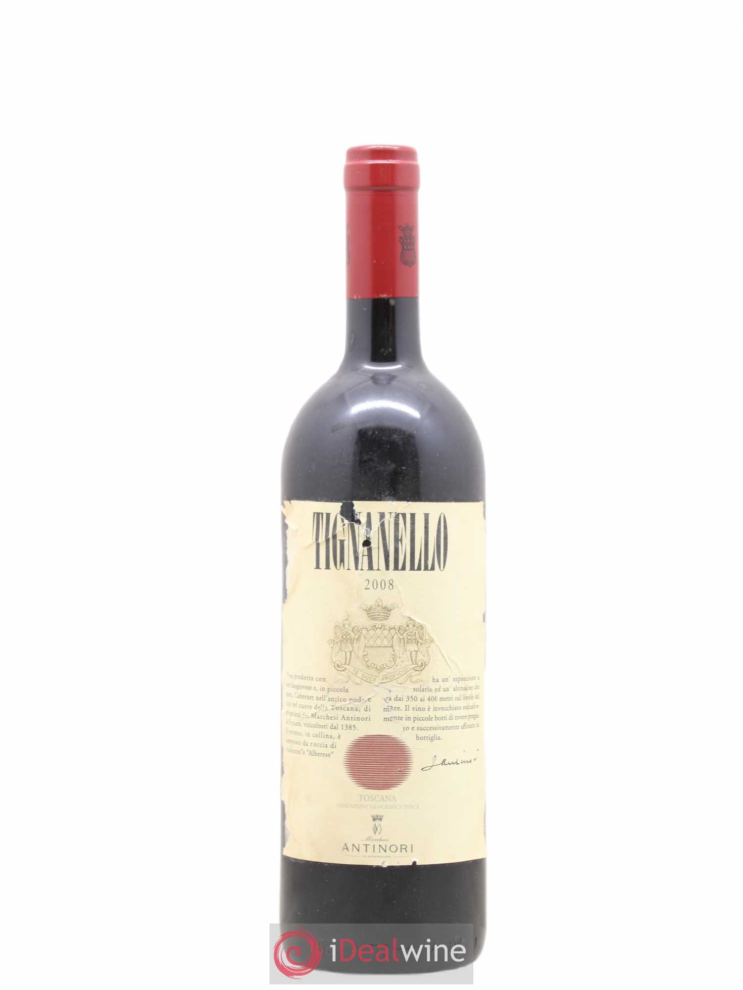 Toscana IGT Tignanello Tenuta Tignanello - Marchesi Antinori 2008 - Lot of 1 bottle - 0