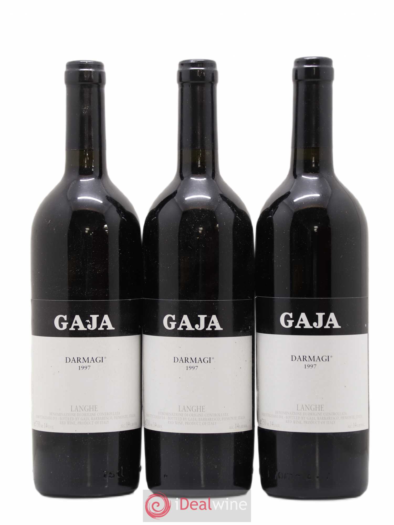 Langhe Darmagi Angelo Gaja 1997 - Lot de 3 bouteilles - 0