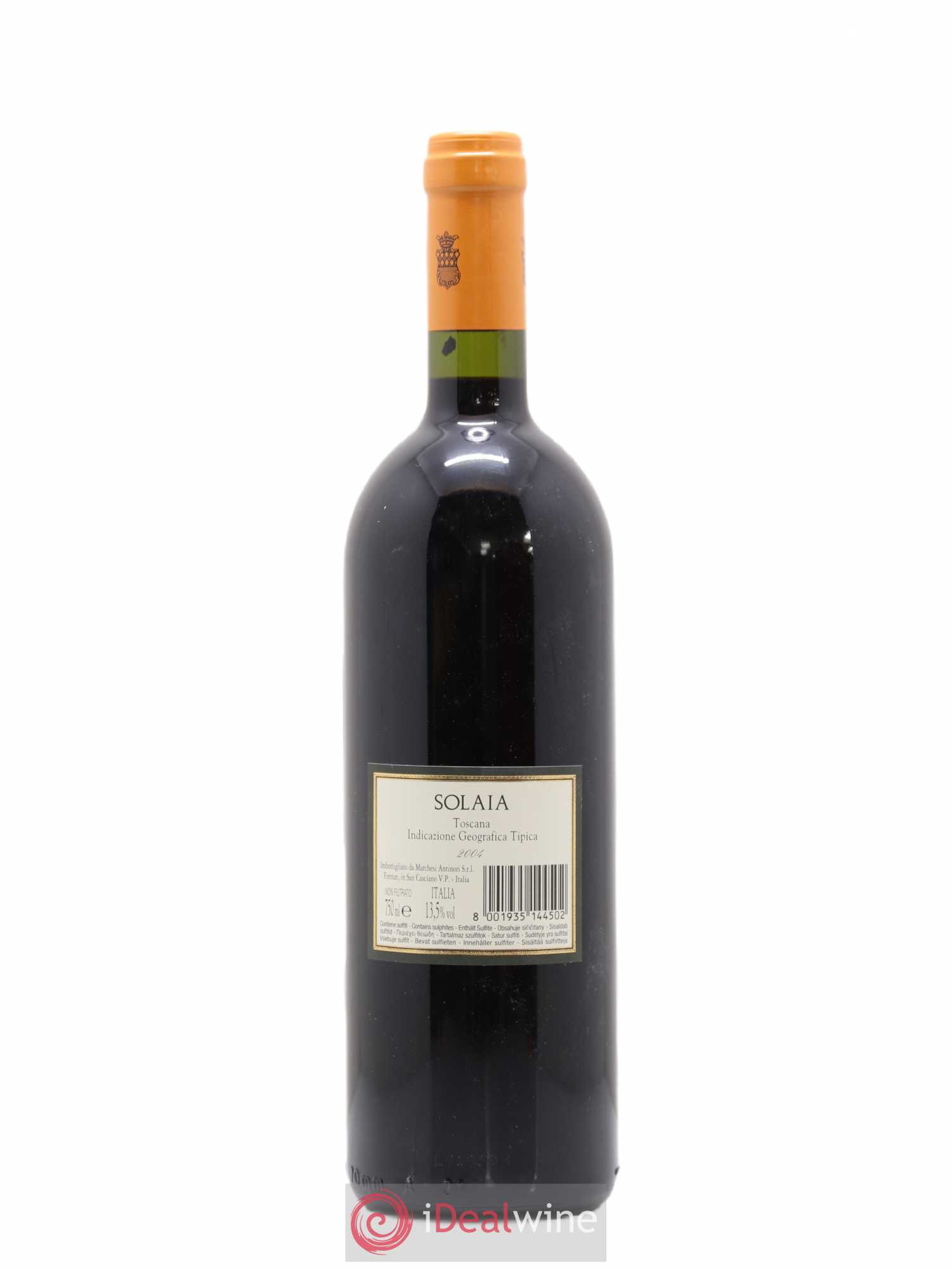 Toscana IGT Solaia Tenuta Tignanello - Marchesi Antinori 2004 - Lot de 1 bouteille - 1