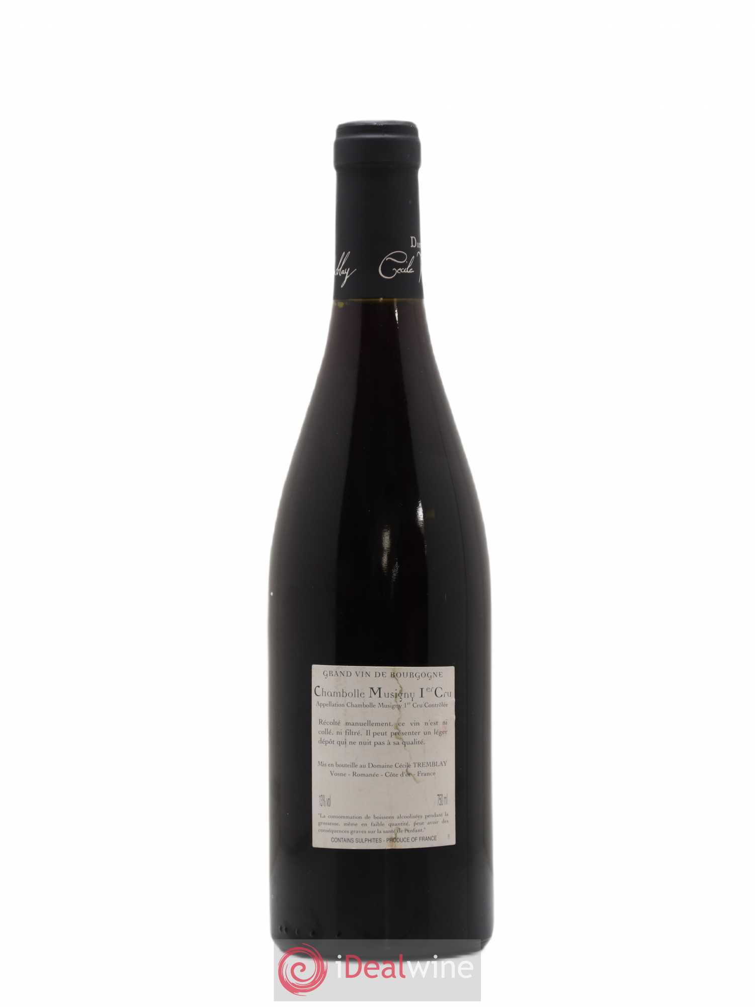 Chambolle-Musigny 1er Cru Les Feusselottes Cécile Tremblay 2009 - Lot de 1 bouteille - 1
