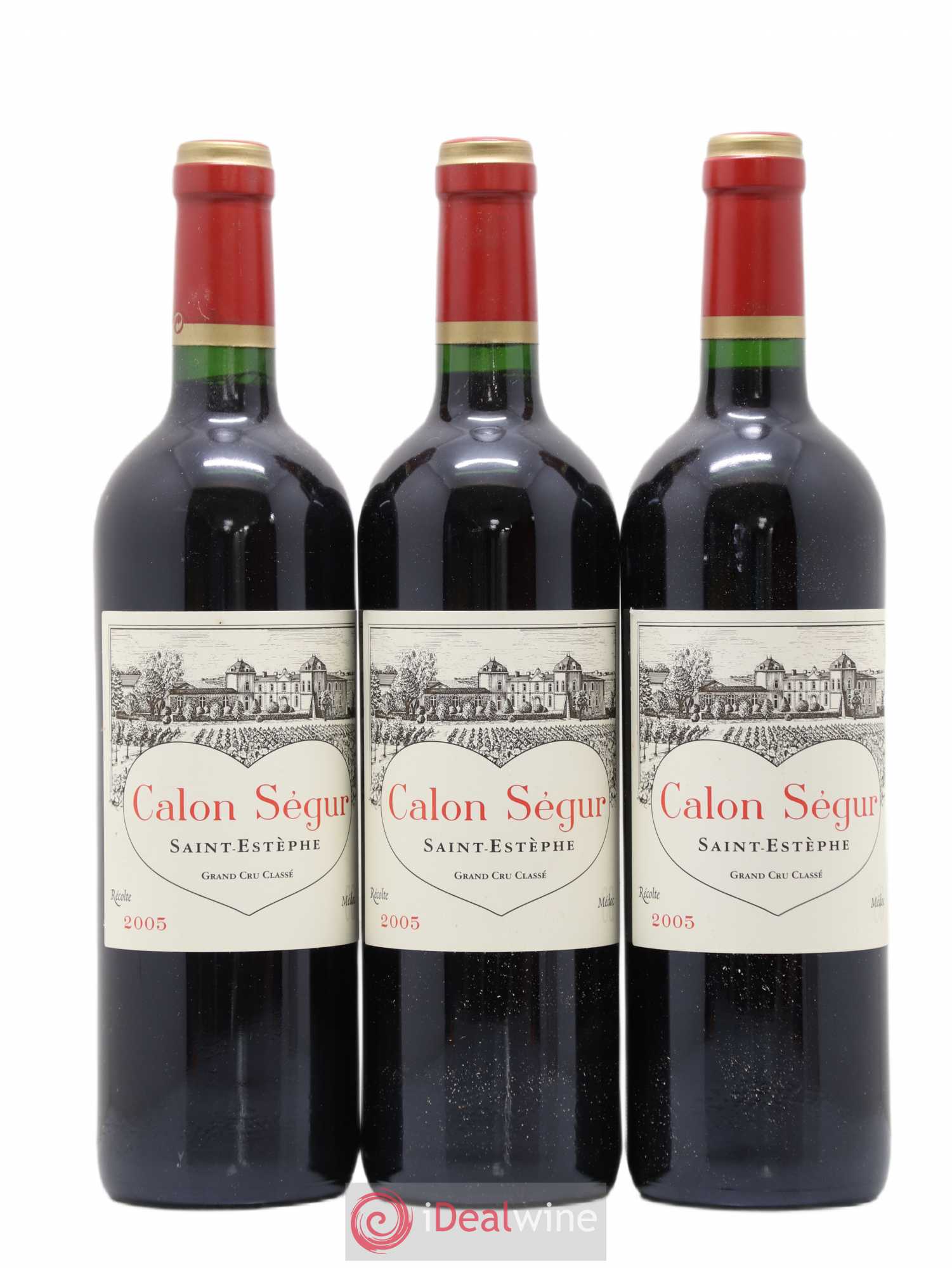 Château Calon Ségur 3ème Grand Cru Classé 2005 - Lot de 3 bouteilles - 0