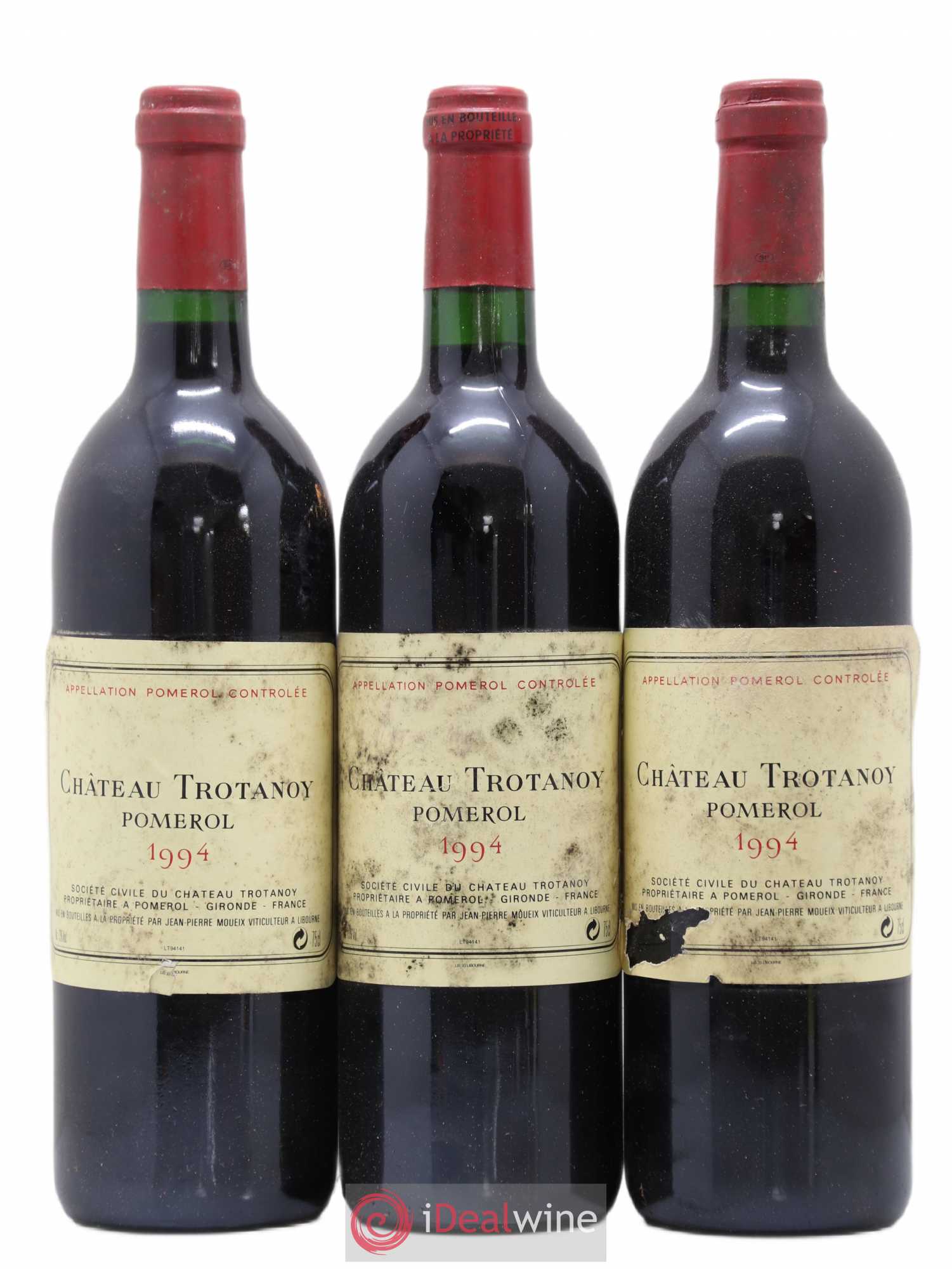 Château Trotanoy 1994 - Lot de 3 bouteilles - 0