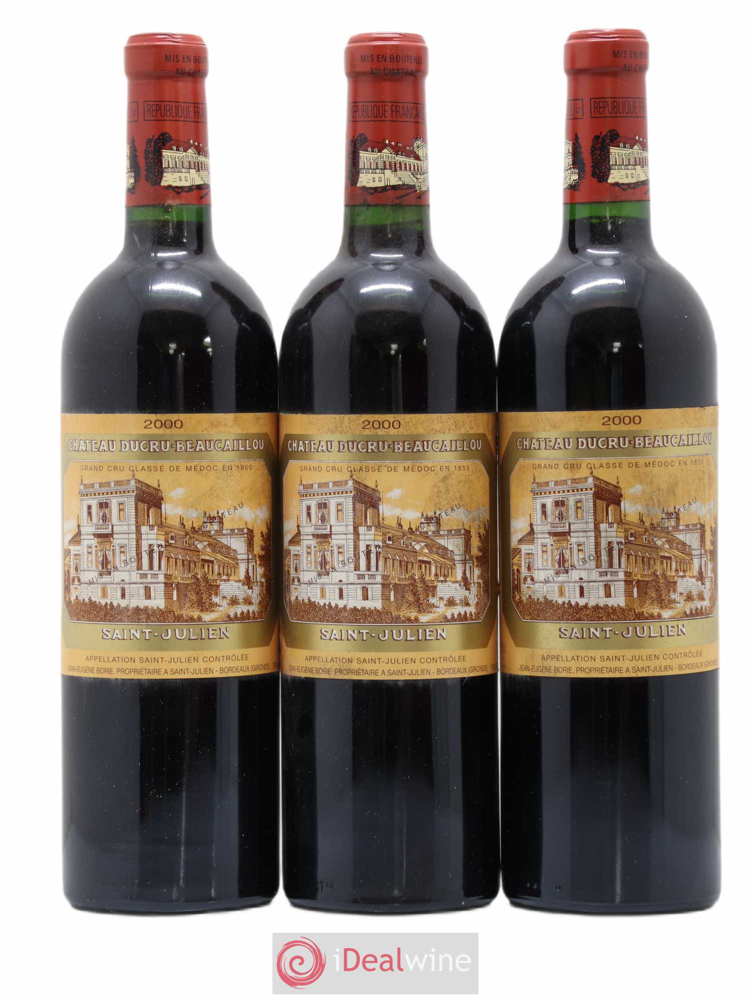 Château Ducru Beaucaillou 2ème Grand Cru Classé 2000 - Lot de 3 bouteilles - 0