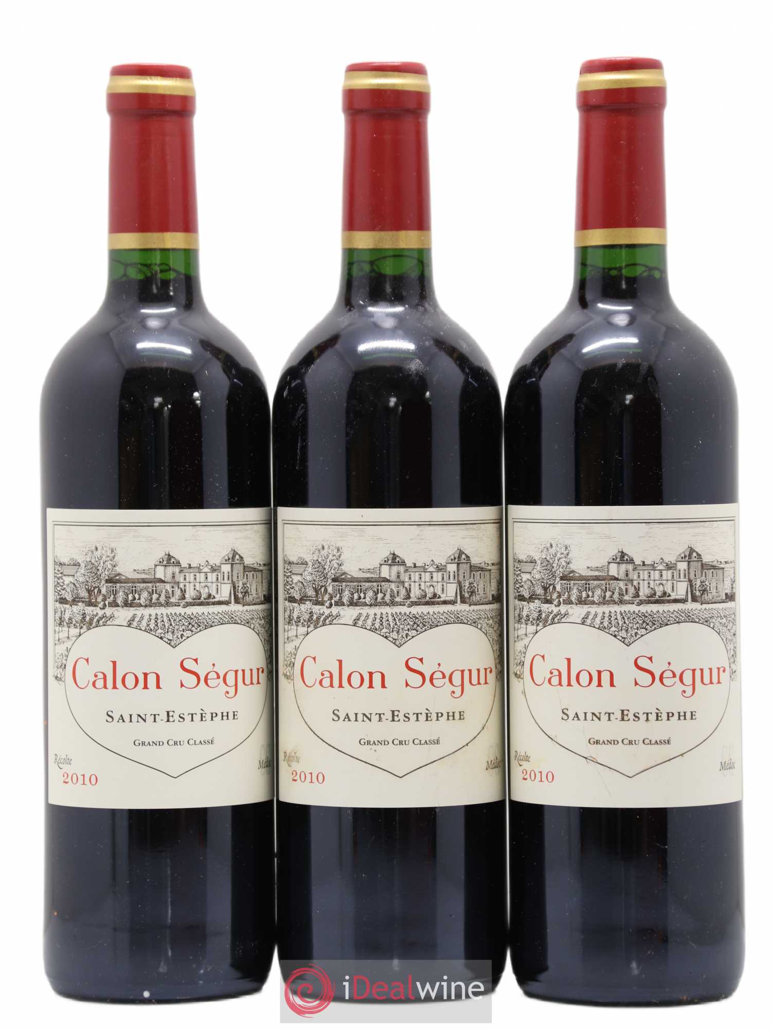 Château Calon Ségur 3ème Grand Cru Classé 2010 - Lot de 3 bouteilles - 0