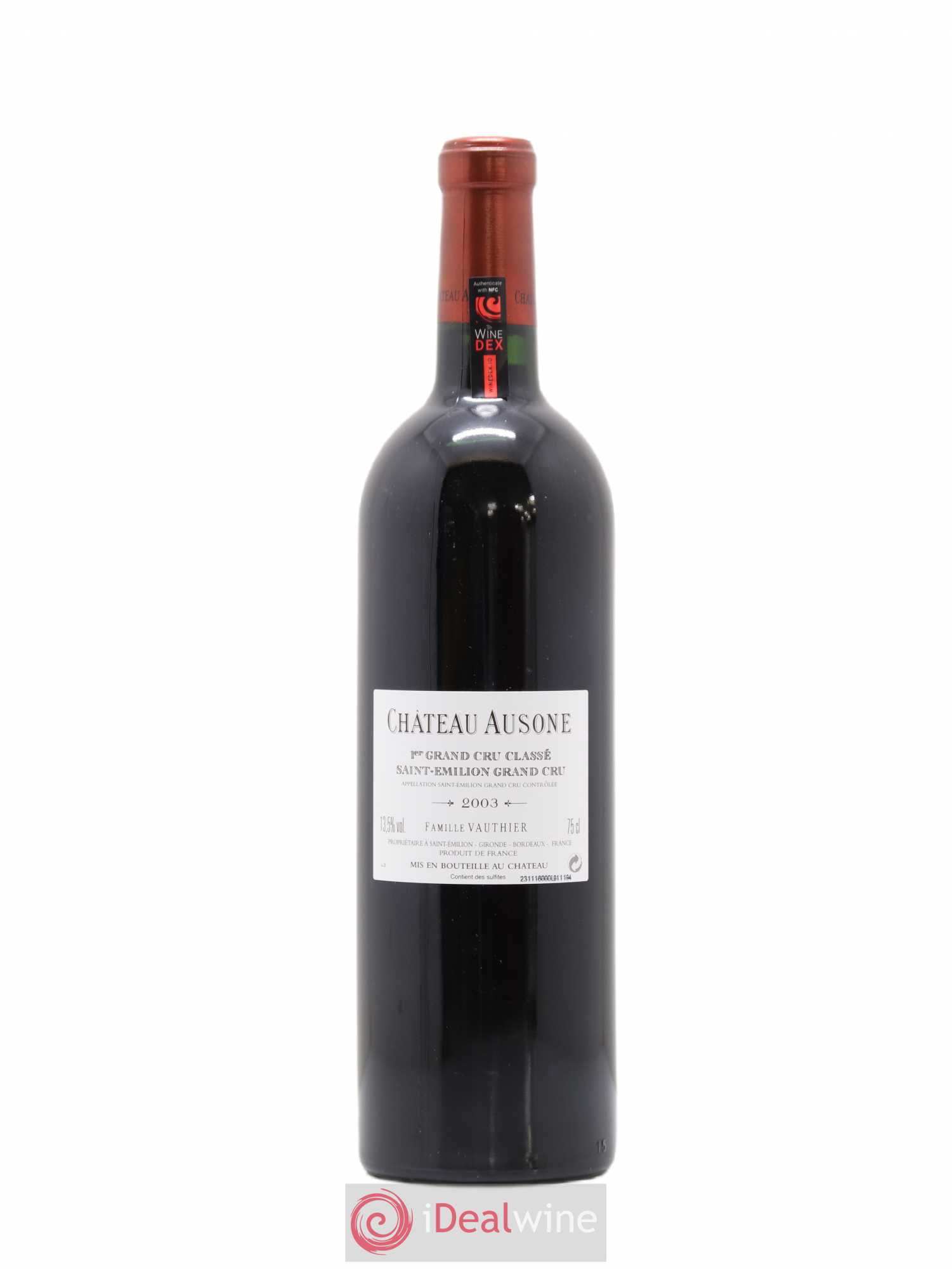 Château Ausone 1er Grand Cru Classé A 2003 - Lot de 1 bouteille - 1