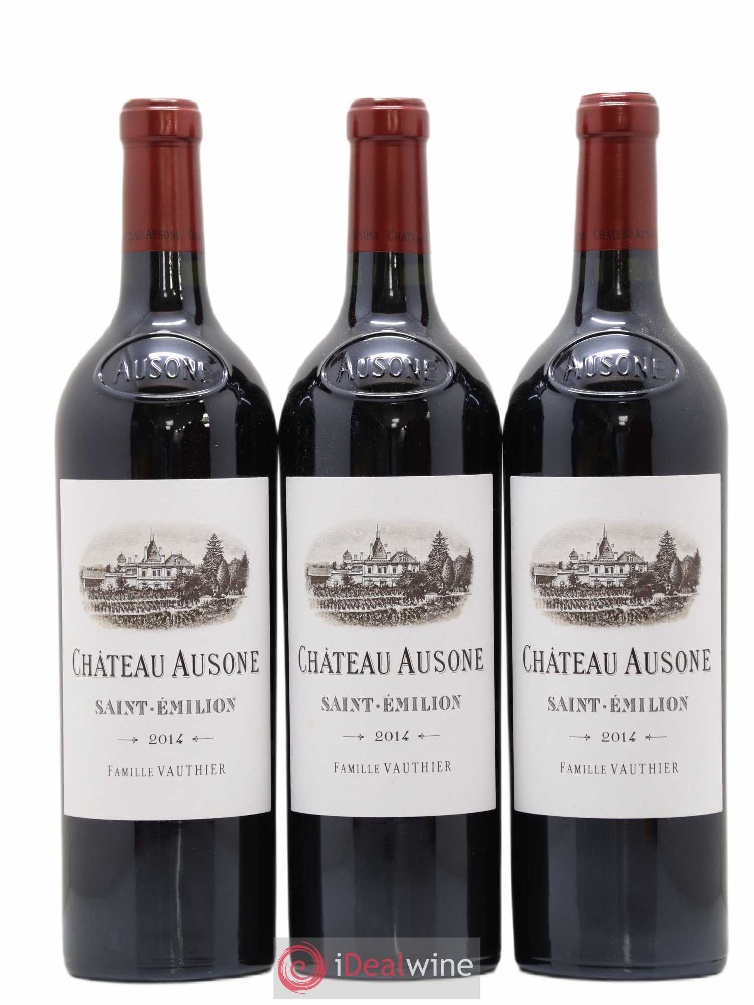 Château Ausone 1er Grand Cru Classé A (sans prix de réserve) 2014 - Lot de 3 bouteilles - 0