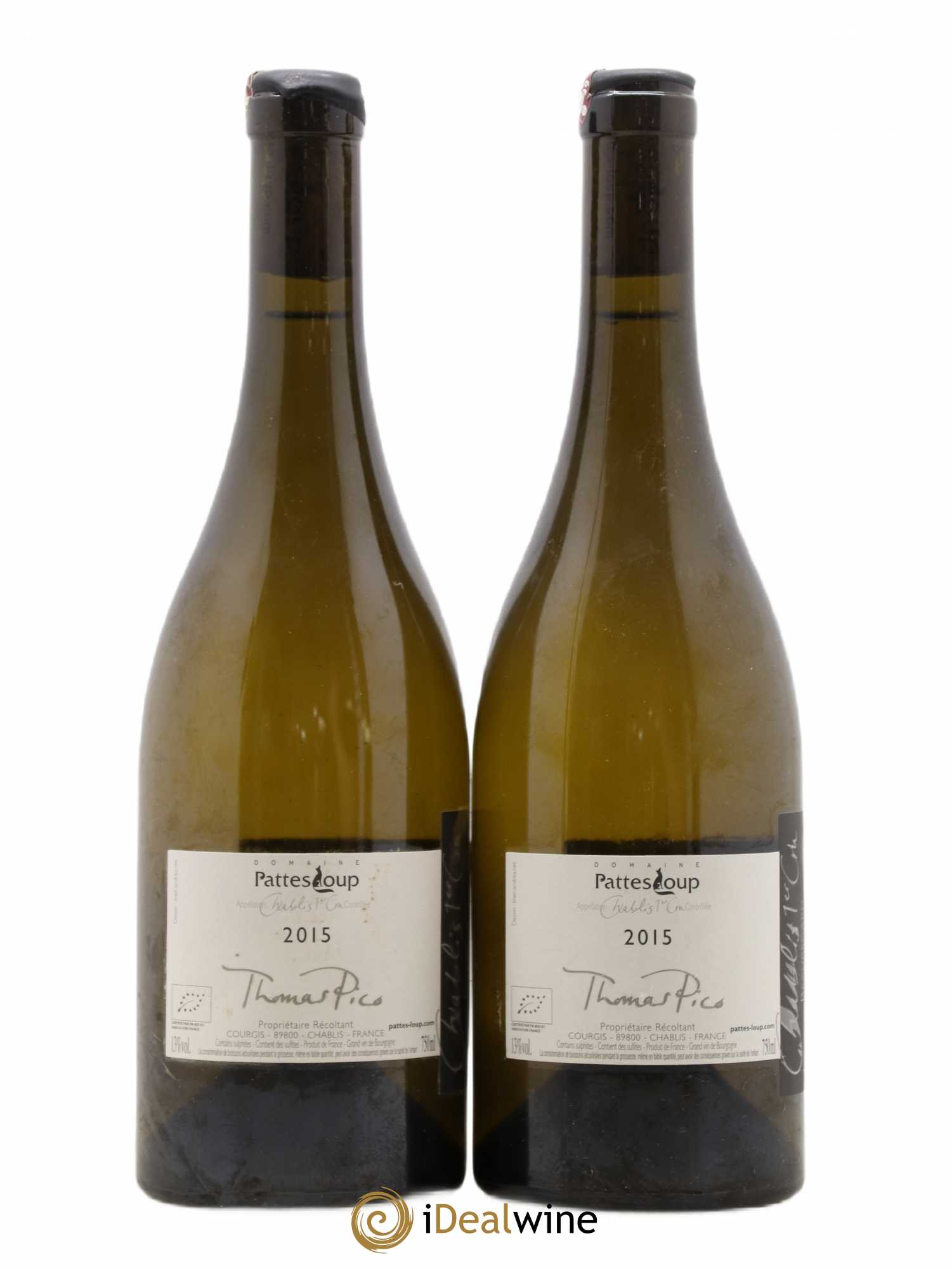 Chablis 1er Cru Beauregard Pattes Loup (Domaine) 2015 - Lot de 2 bouteilles - 1