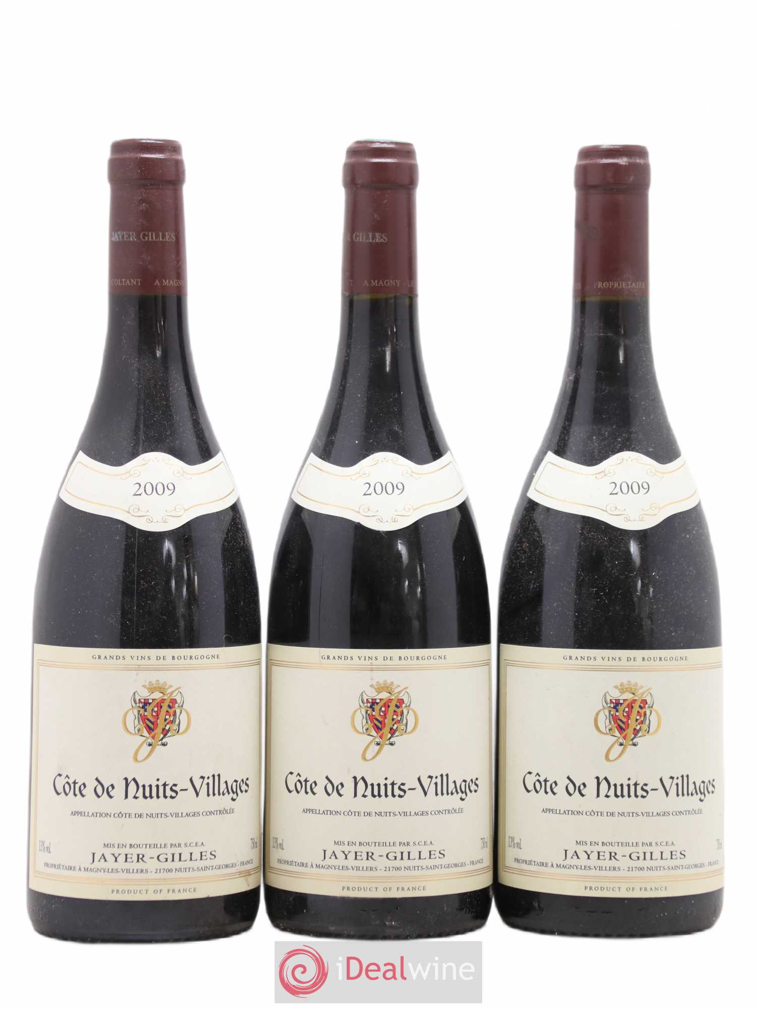 Côte de Nuits-Villages Hoffmann-Jayer (anciennement Jayer-Gilles) 2009 - Lot de 3 bouteilles - 0