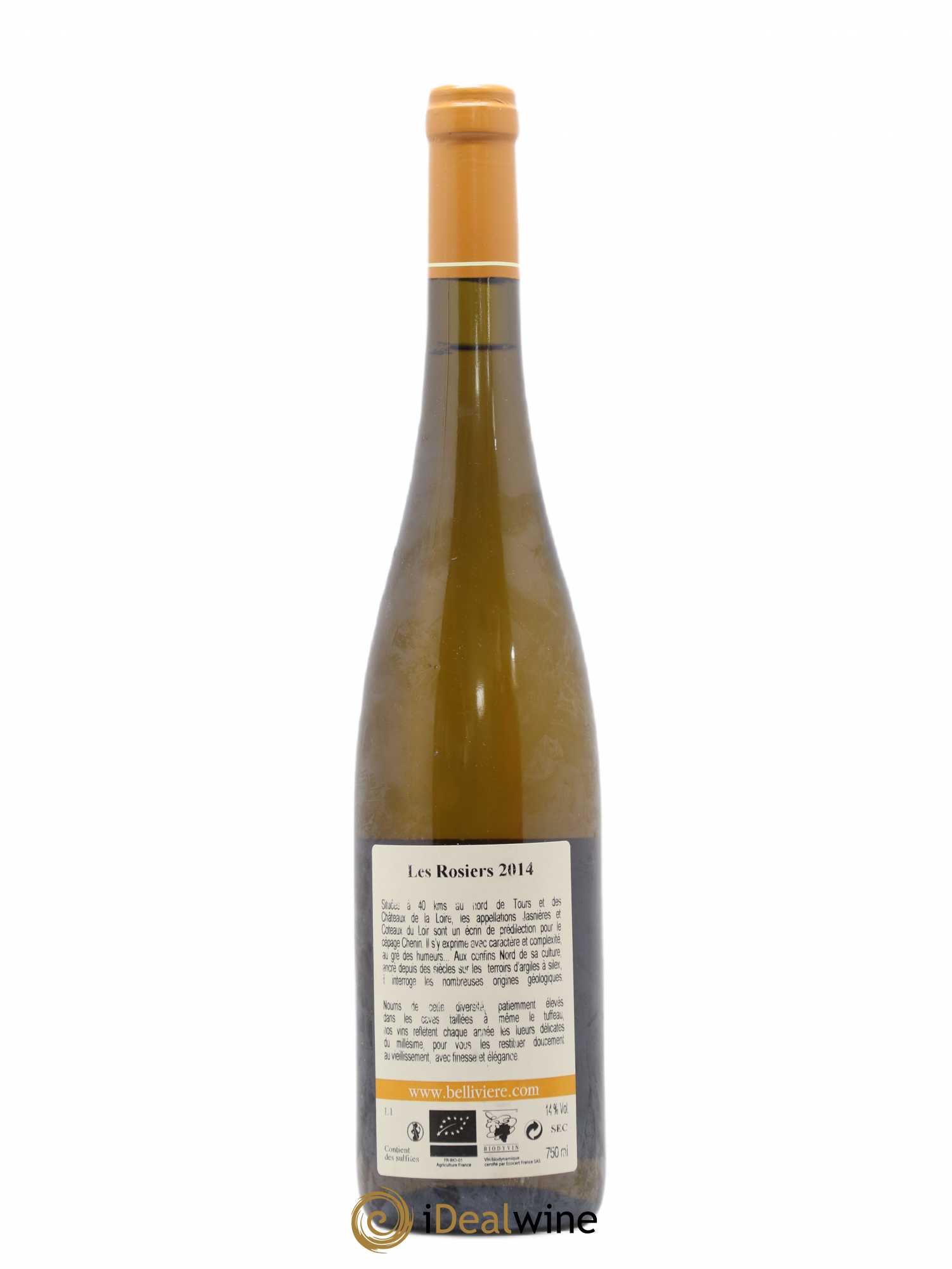 Jasnières Les Rosiers Domaine de Bellivière 2014 - Lot de 1 bouteille - 1