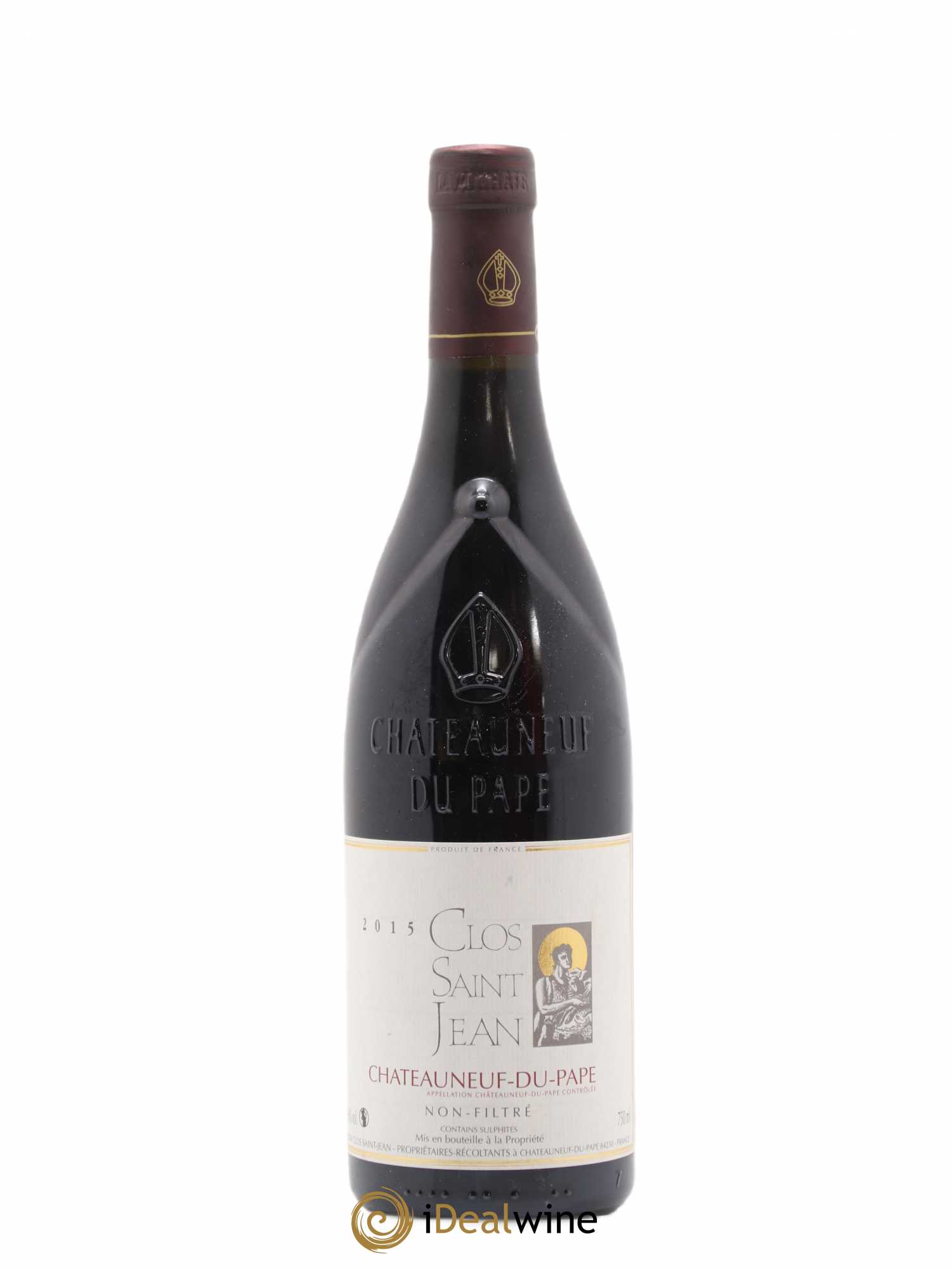 Châteauneuf-du-Pape Clos Saint-Jean Pascal et Vincent Maurel 2015 - Lot de 1 bouteille - 0