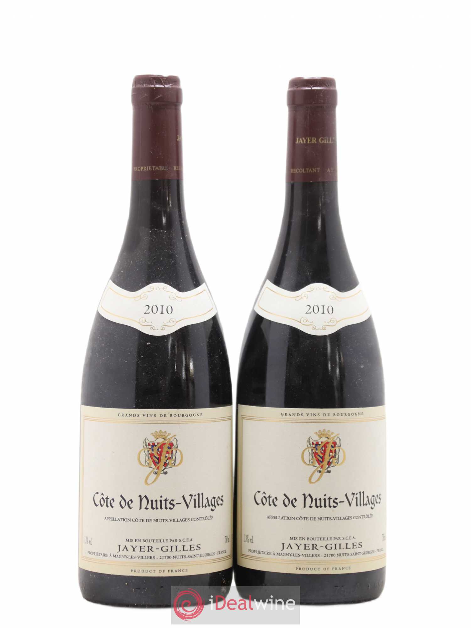 Côte de Nuits-Villages Hoffmann-Jayer (anciennement Jayer-Gilles) 2010 - Lotto di 2 bottiglie - 0