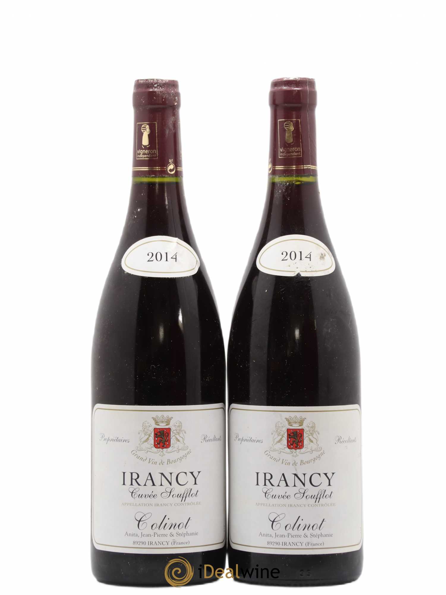 Irancy Cuvée Soufflot Colinot 2014 - Posten von 2 Flaschen - 0