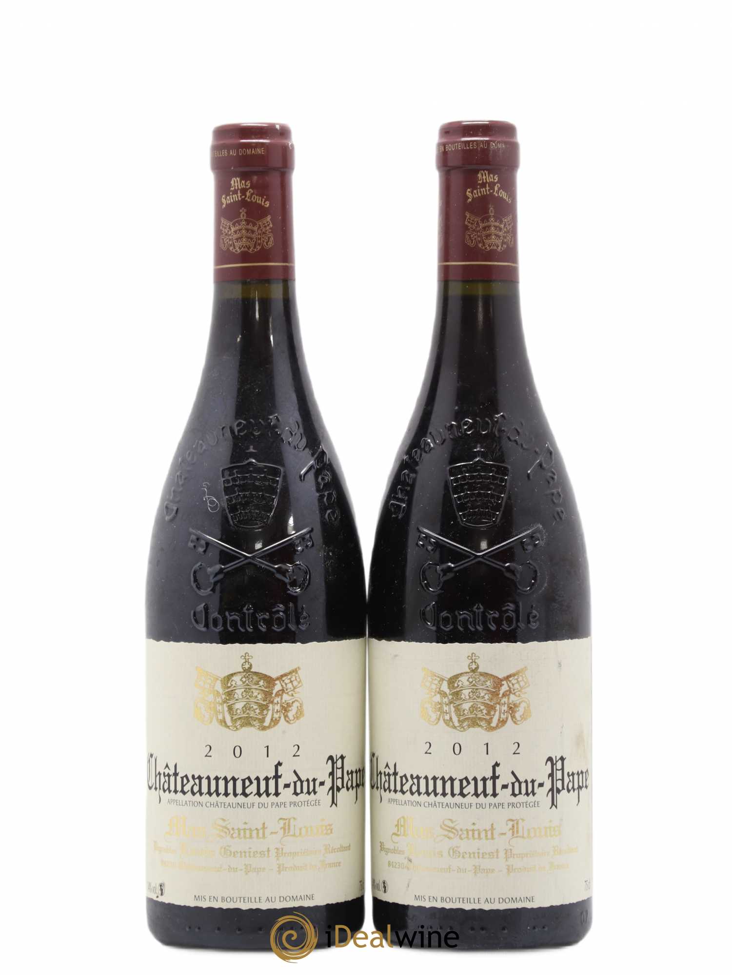 Châteauneuf-du-Pape Tradition Mas Saint-Louis 2012 - Lot de 2 bouteilles - 0