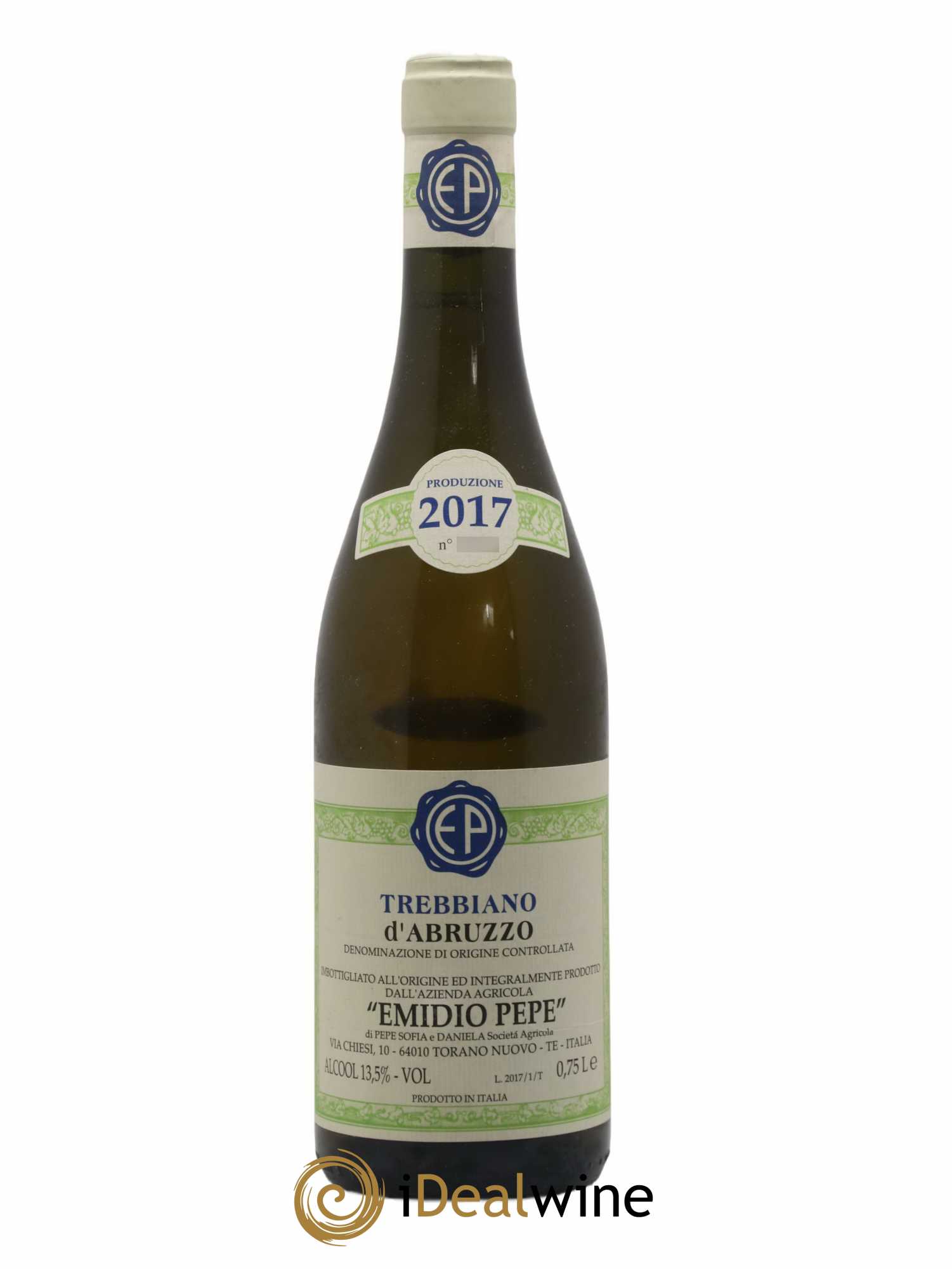 Trebbiano d'Abruzzo Emidio Pepe 2017 - Lot de 1 bouteille - 0