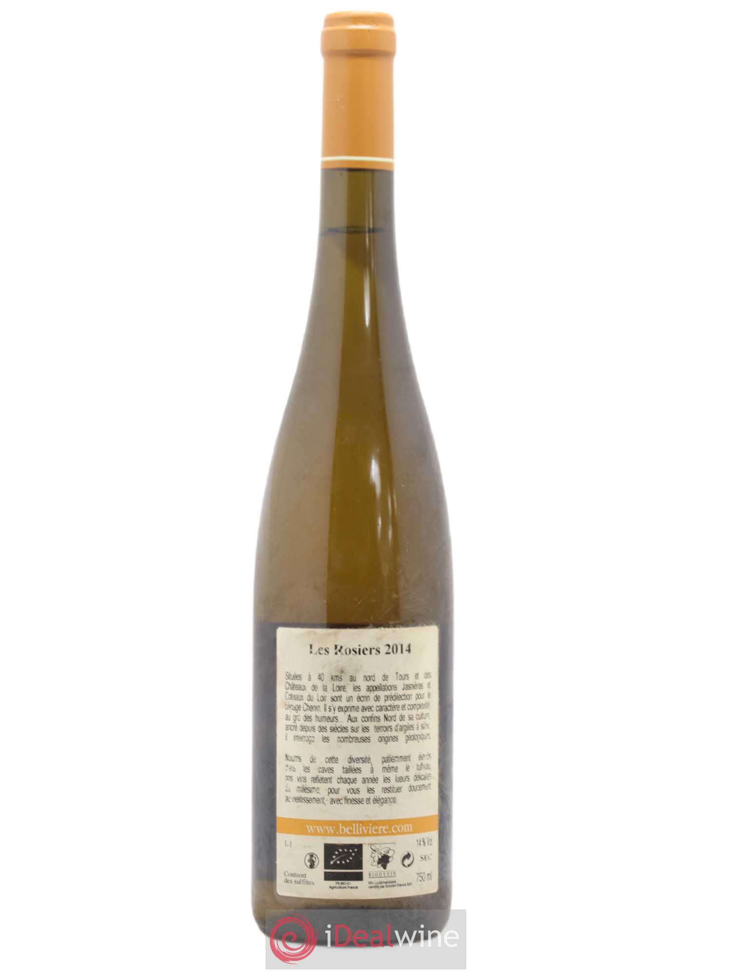 Jasnières Les Rosiers Domaine de Bellivière 2014 - Lot de 1 bouteille - 1