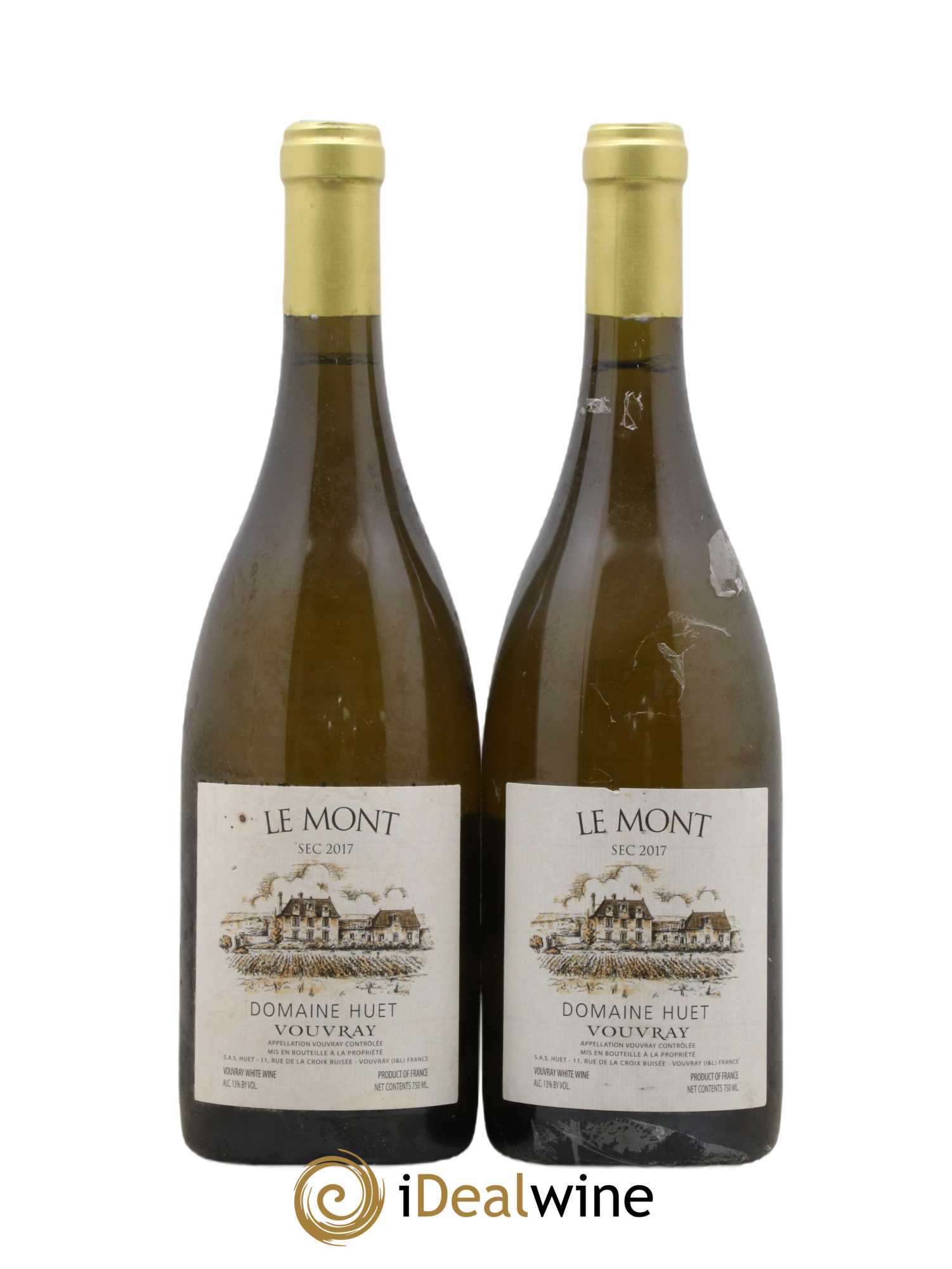 Vouvray Le Mont Sec Domaine Huet 2017 - Lot de 2 bouteilles - 0