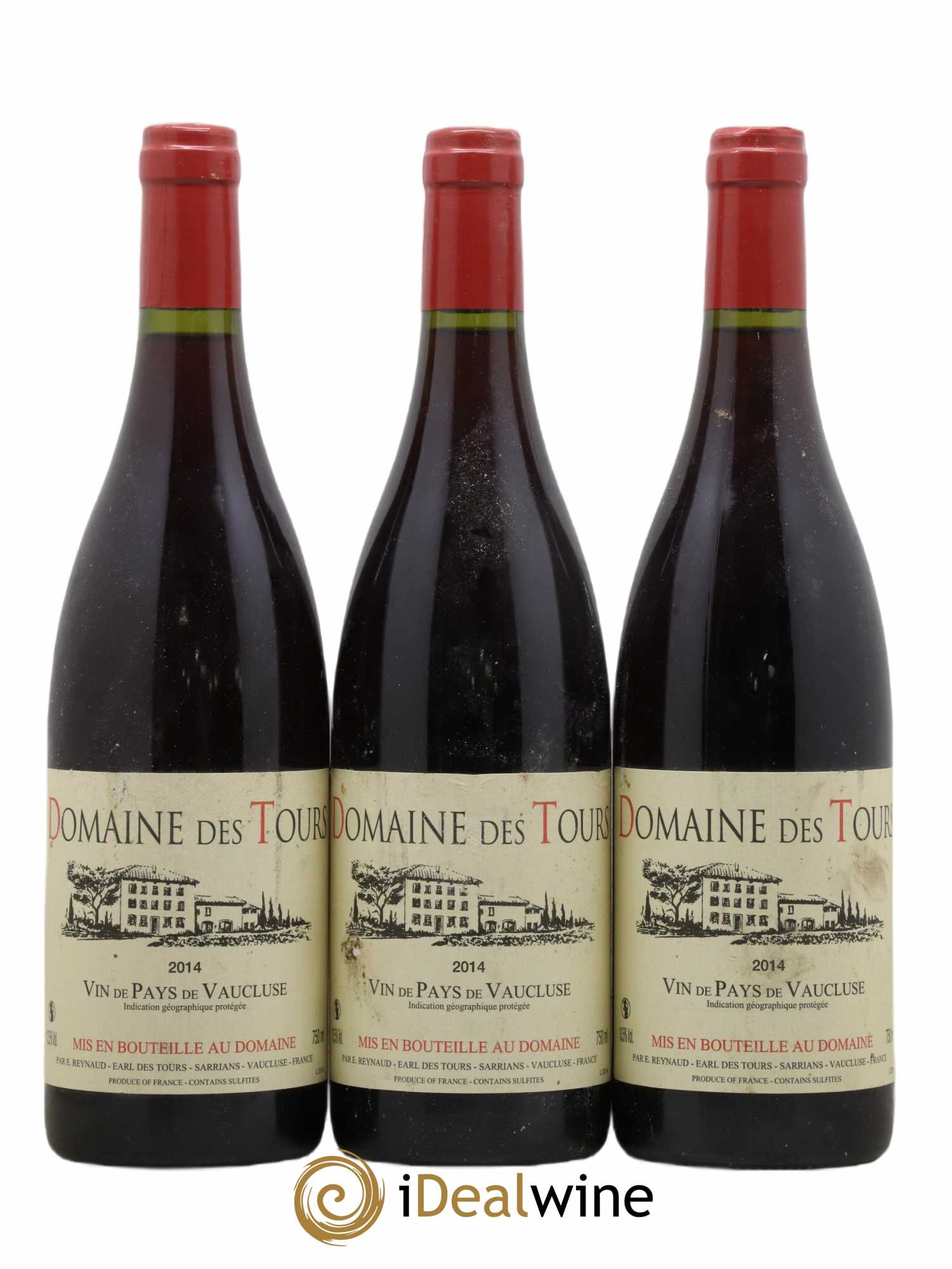 Vaucluse (Vin de Pays de Vaucluse) Domaine des Tours Emmanuel Reynaud 2014 - Lot de 3 bouteilles - 0