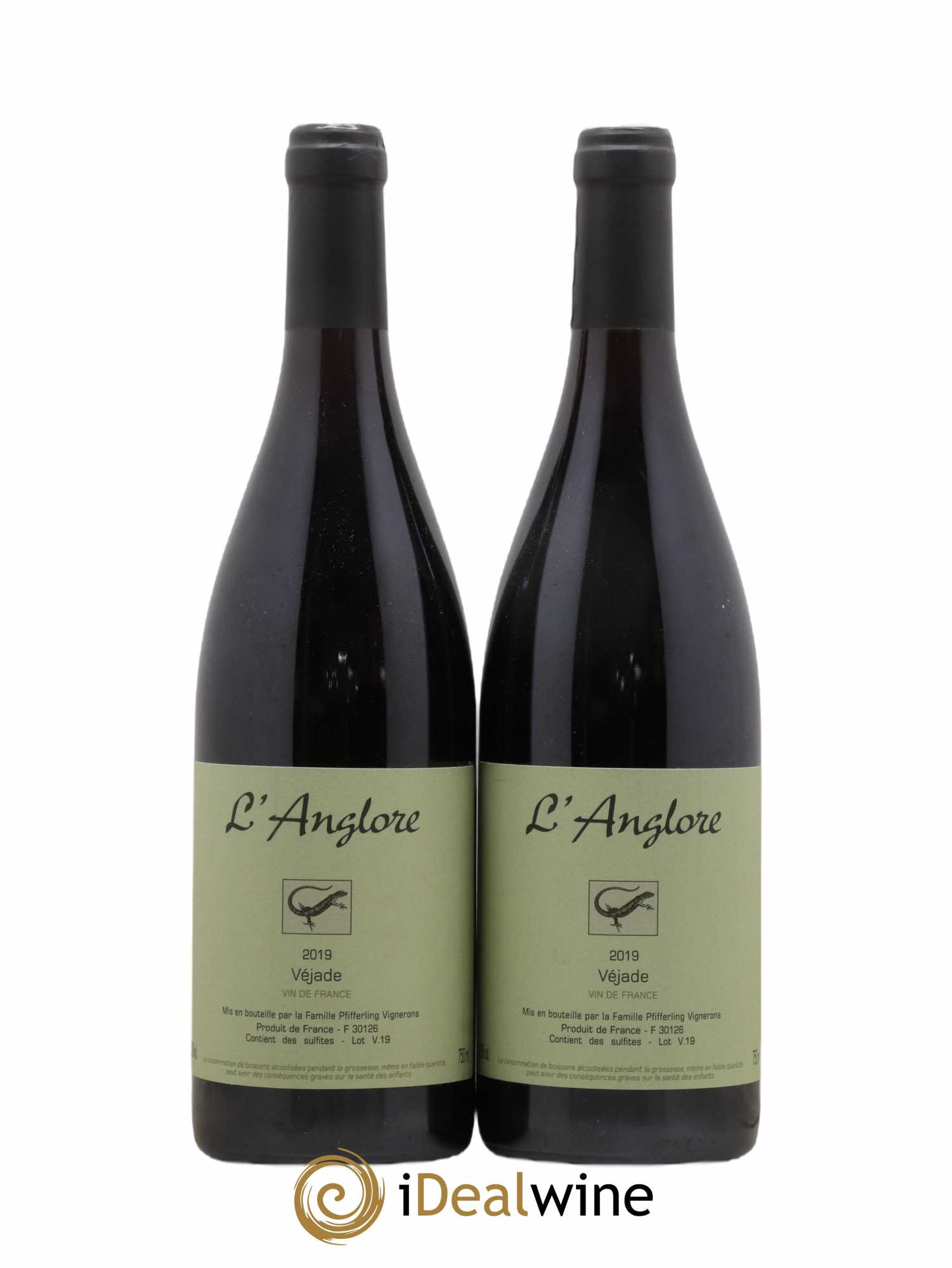 Vin de France Véjade L'Anglore 2019 - Lot de 2 bouteilles - 0