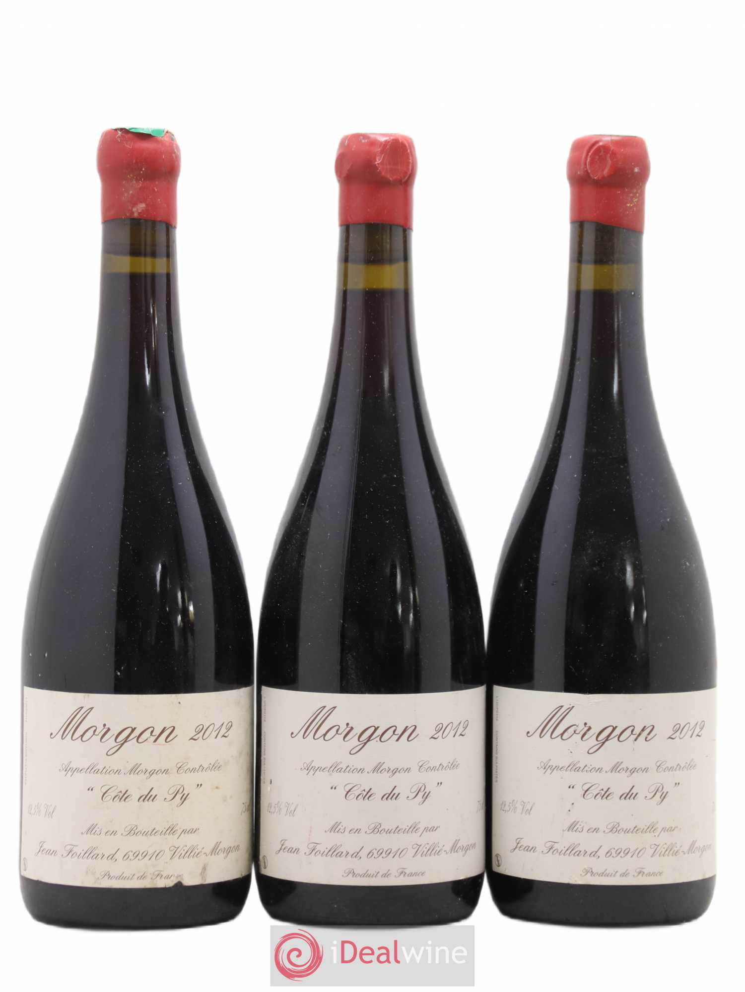 Morgon Côte du Py Jean Foillard 2012 - Lot de 3 bouteilles - 0