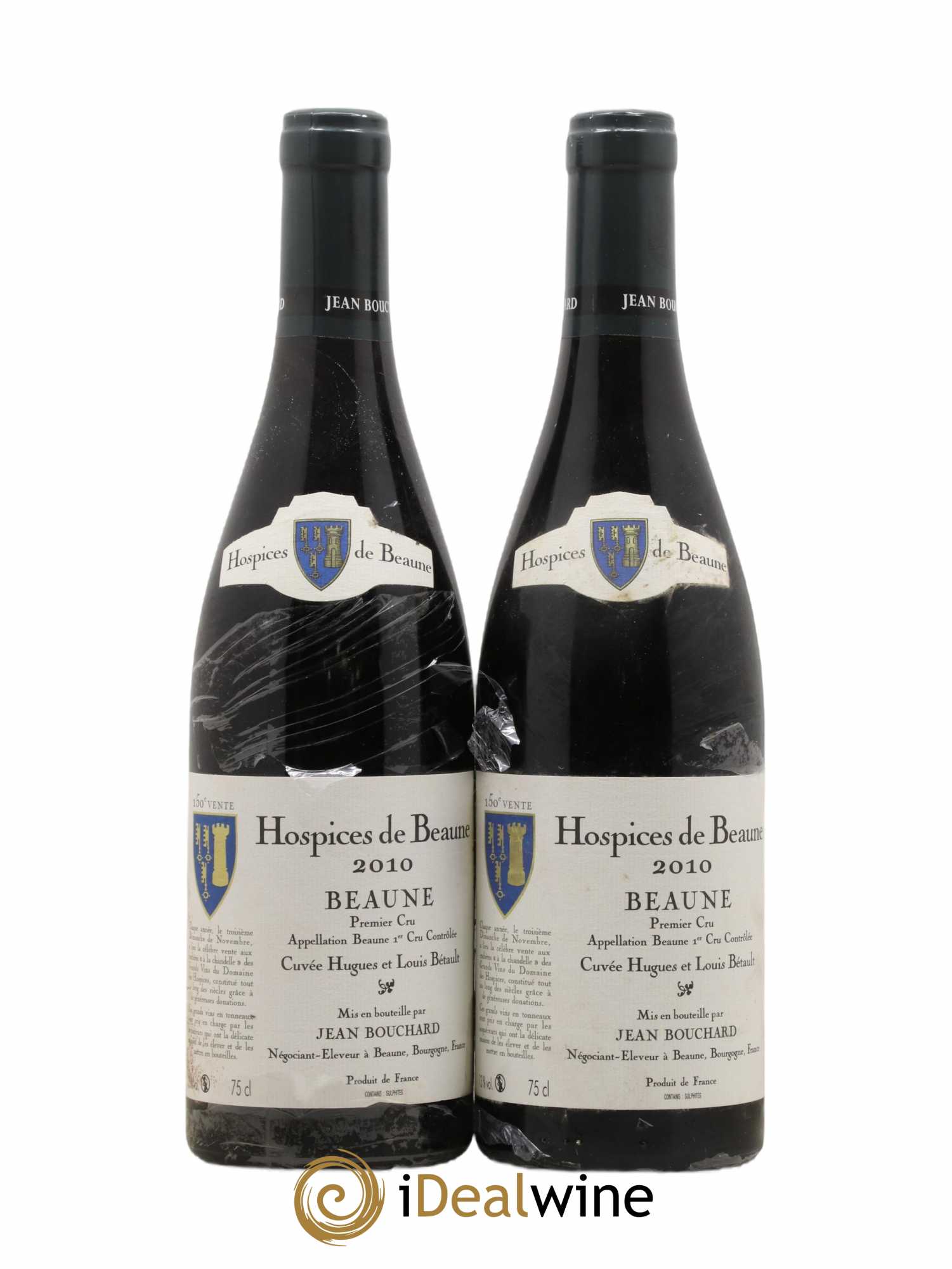 Beaune 1er Cru Hospices de Beaune Cuvée Hugues et Louis Bétault Jean Bouchard 2010 - Posten von 2 Flaschen - 0