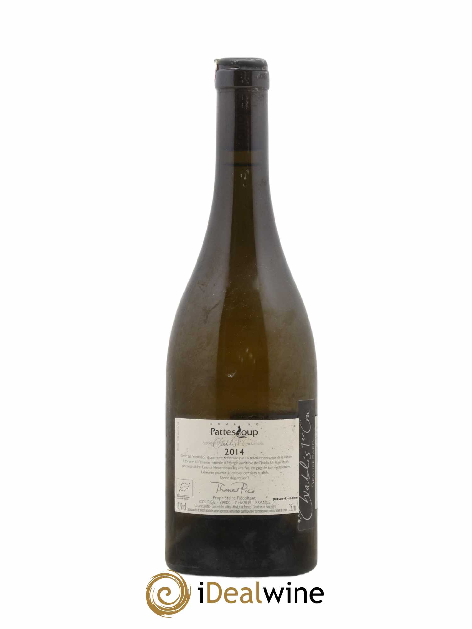 Chablis 1er Cru Beauregard Pattes Loup (Domaine) 2014 - Lot de 1 bouteille - 1