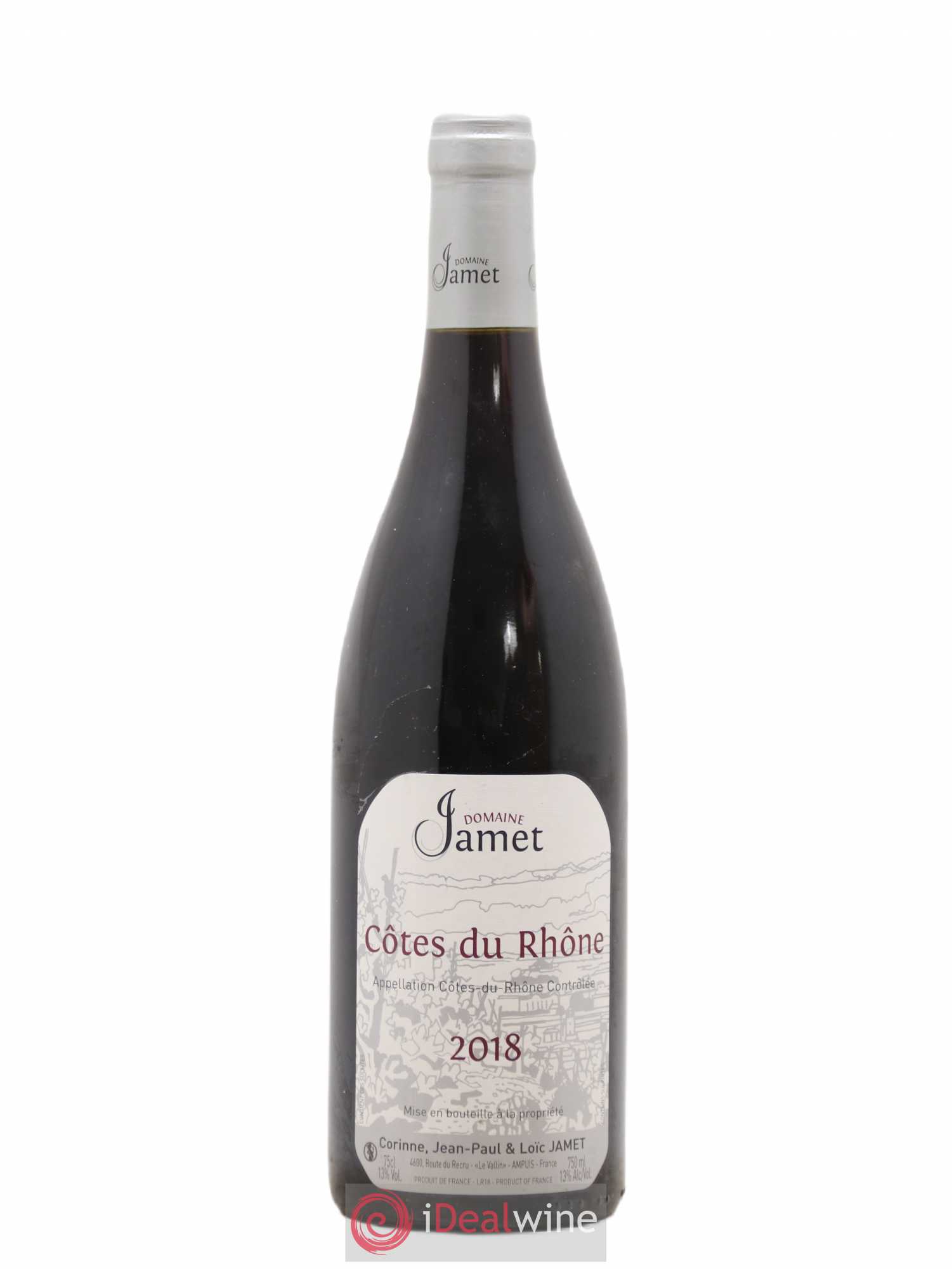 Côtes-du-Rhône Jamet (Domaine) 2018 - Lot de 1 bouteille - 0