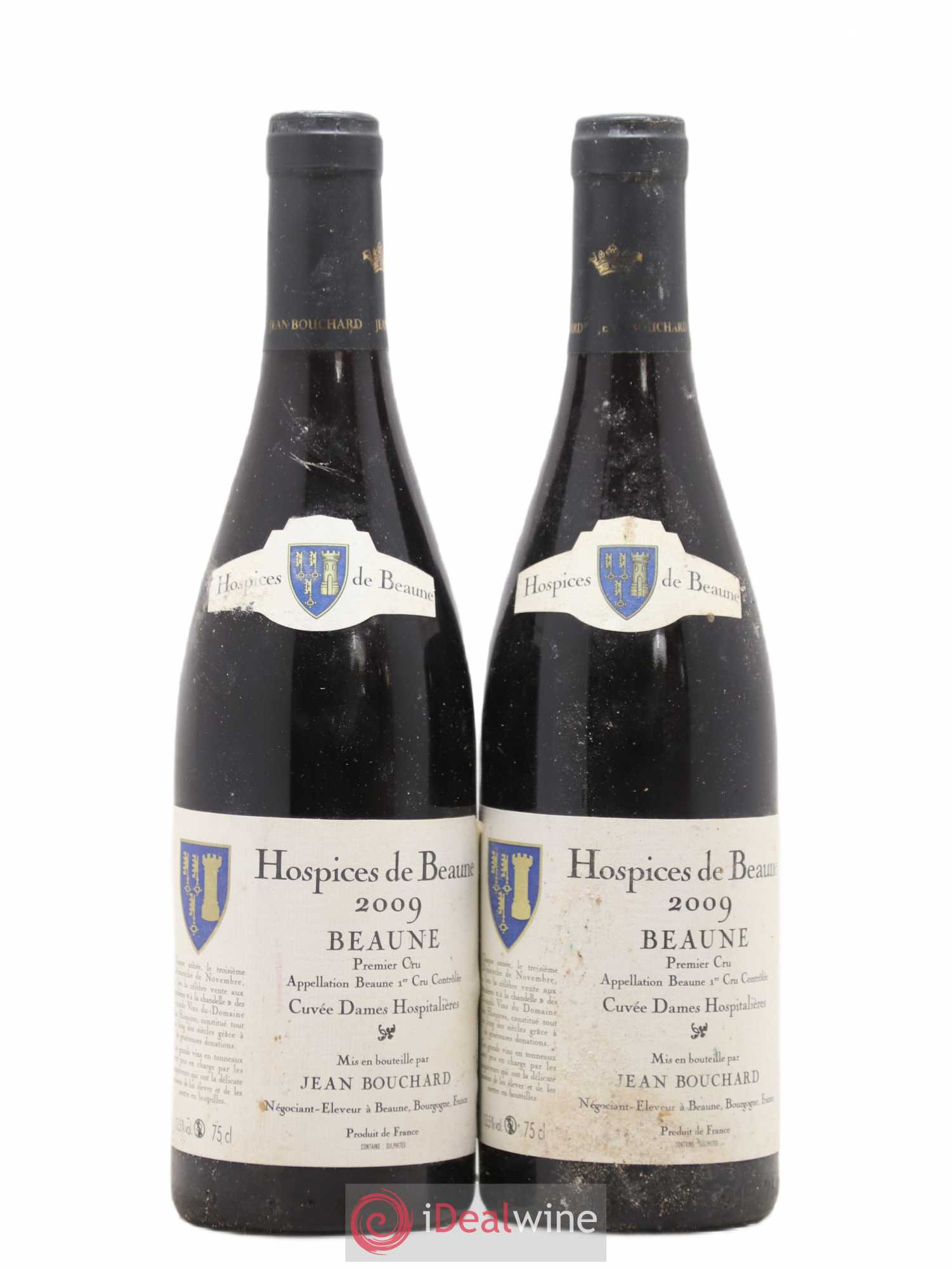 Beaune 1er Cru Cuvée Dames Hospitalières Hospices de Beaune Jean Bouchard 2009 - Lot de 2 bouteilles - 0
