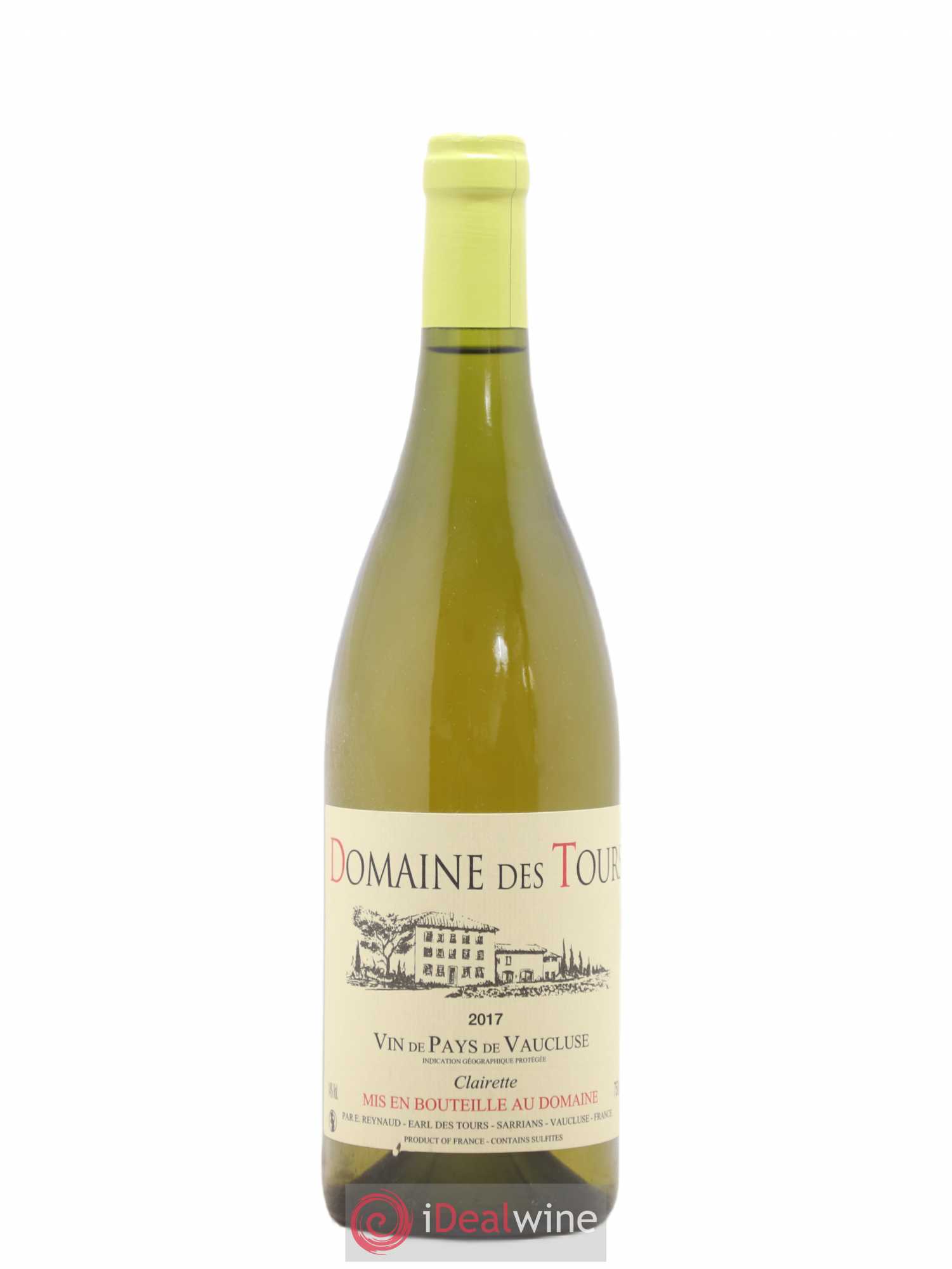 Vaucluse (Vin de Pays de Vaucluse) Domaine des Tours Emmanuel Reynaud Clairette 2017 - Lot de 1 bouteille - 0