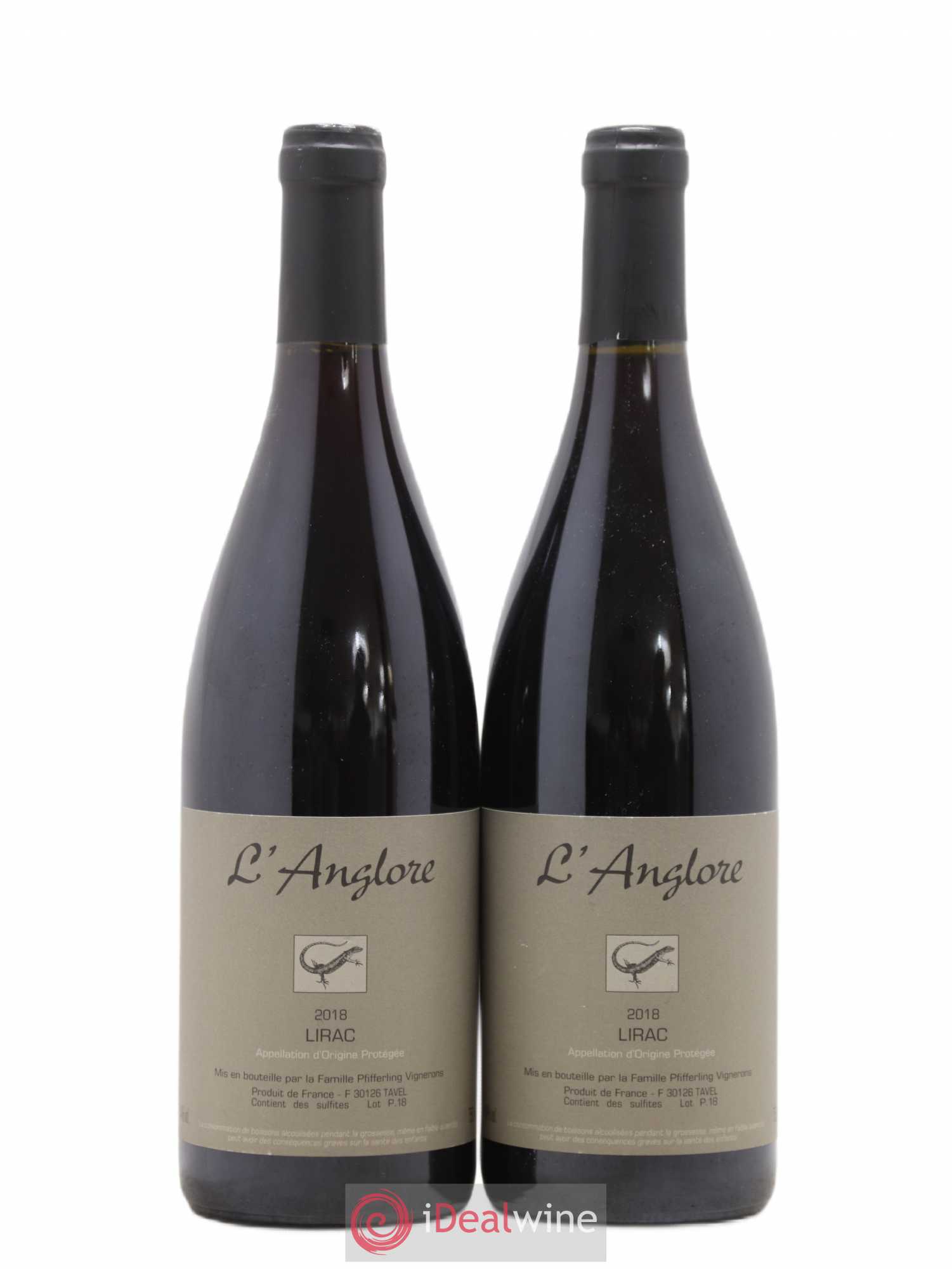 Lirac L'Anglore 2018 - Lot de 2 bouteilles - 0