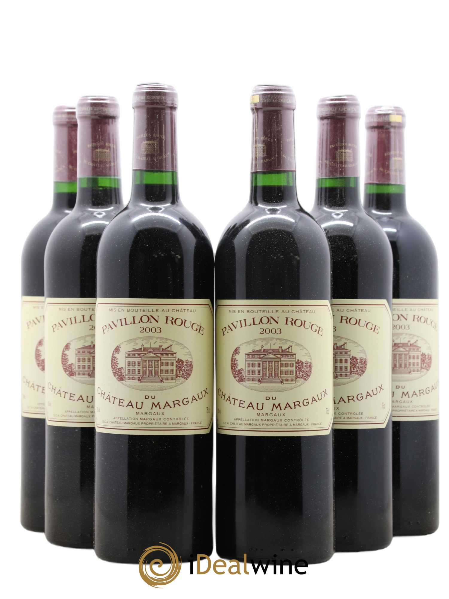 Pavillon Rouge du Château Margaux Second Vin 2003 - Lot de 6 bouteilles - 0