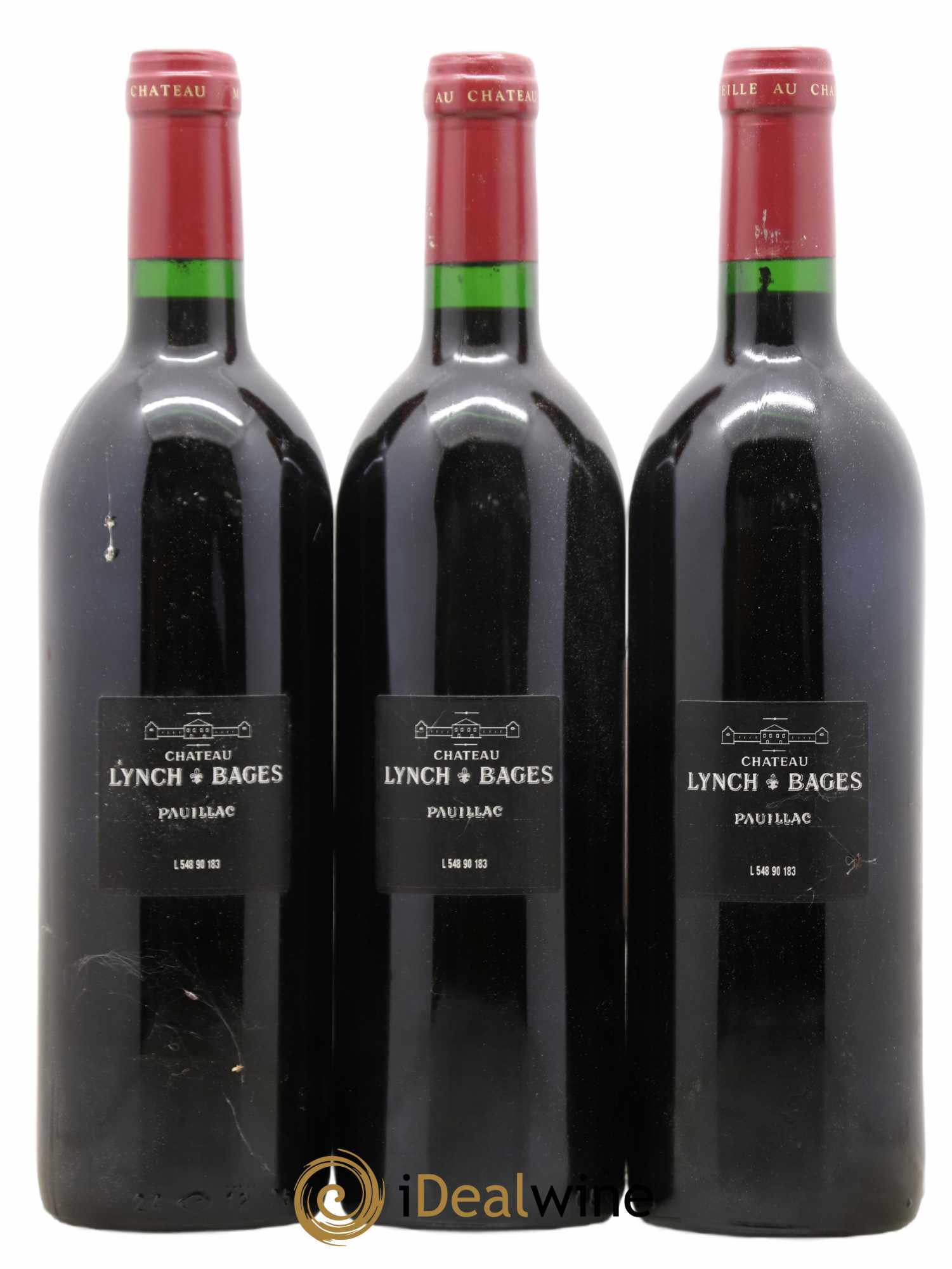 Château Lynch Bages 5ème Grand Cru Classé 1990 - Lot de 12 bouteilles - 8