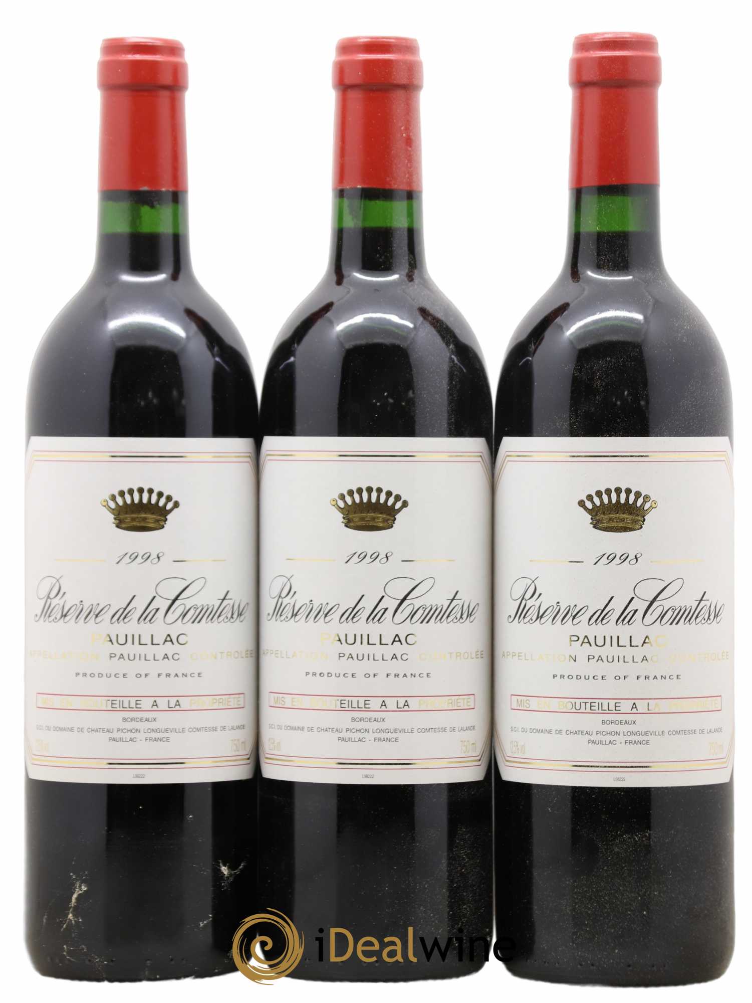 Réserve de la Comtesse Second Vin 1998 - Lot de 12 bouteilles - 2