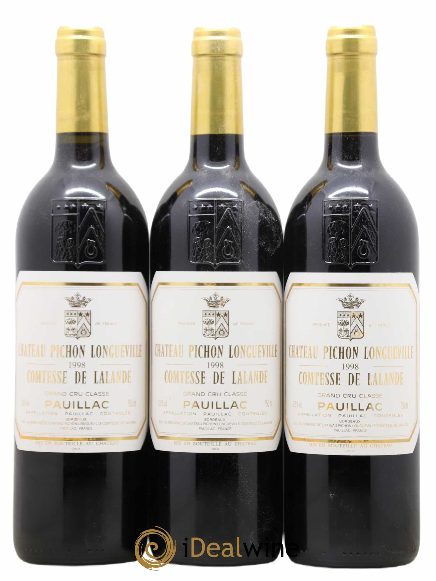 Château Pichon Longueville Comtesse de Lalande 2ème Grand Cru Classé 1998 - Lot de 12 bouteilles - 1