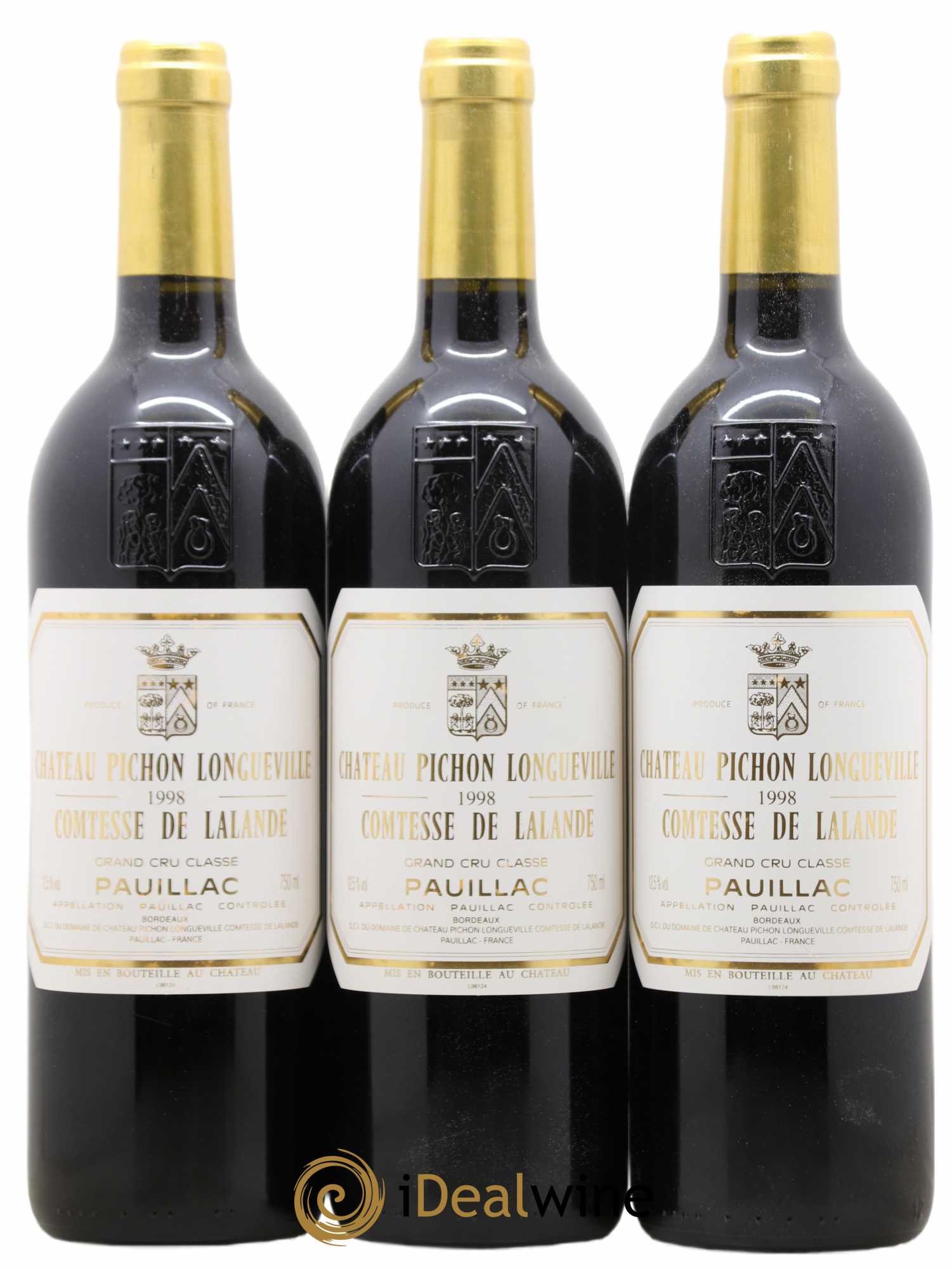 Château Pichon Longueville Comtesse de Lalande 2ème Grand Cru Classé 1998 - Lot de 12 bouteilles - 3