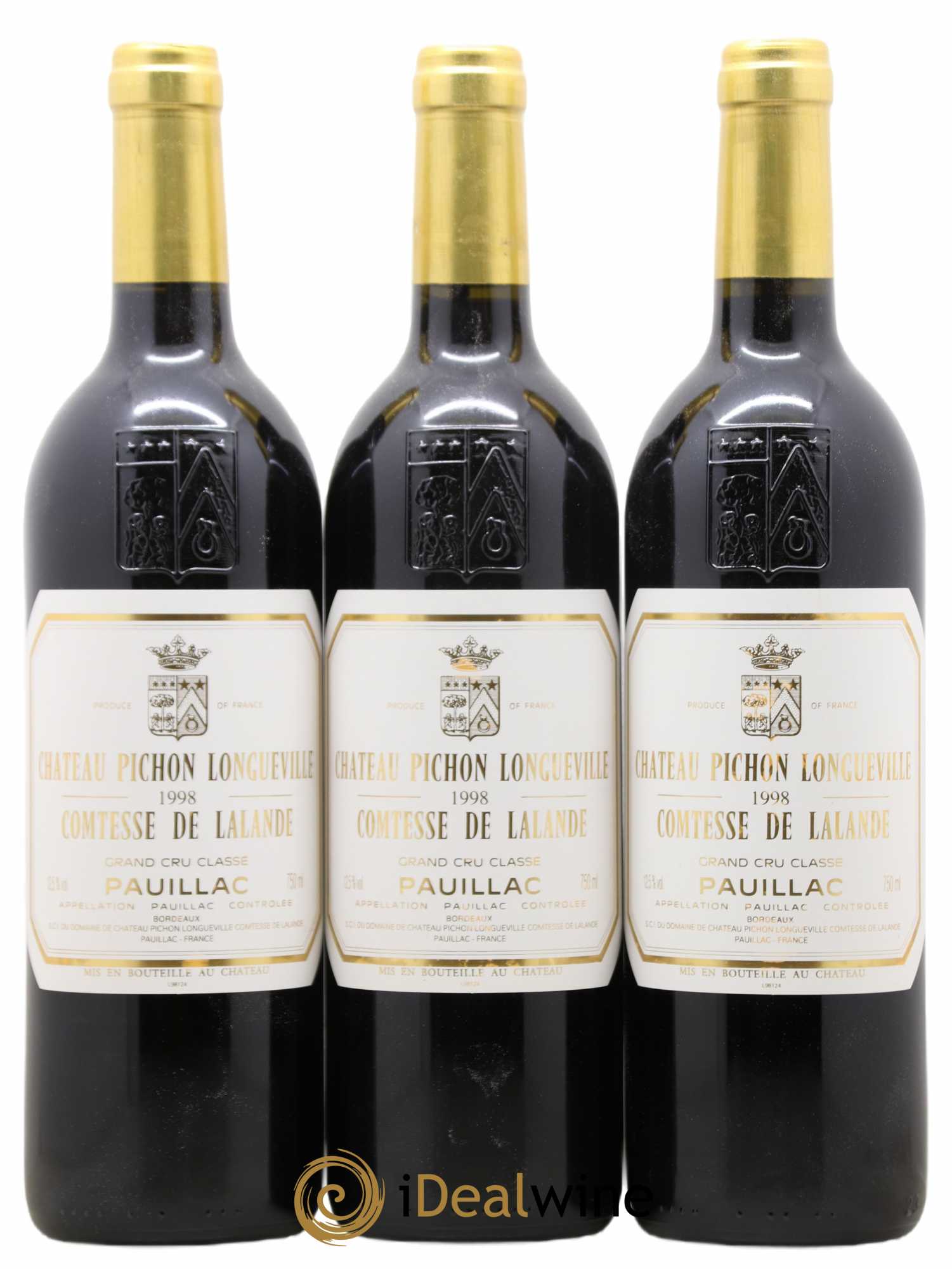 Château Pichon Longueville Comtesse de Lalande 2ème Grand Cru Classé 1998 - Lot de 12 bouteilles - 4