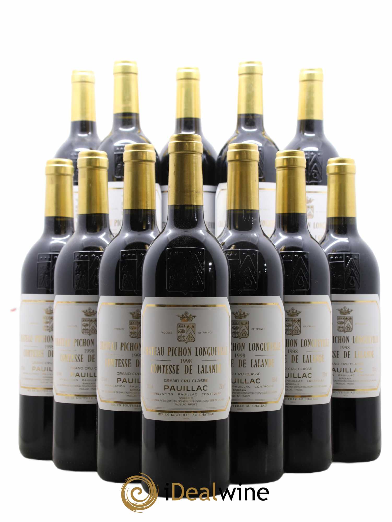 Château Pichon Longueville Comtesse de Lalande 2ème Grand Cru Classé 1998 - Lot de 12 bouteilles - 0